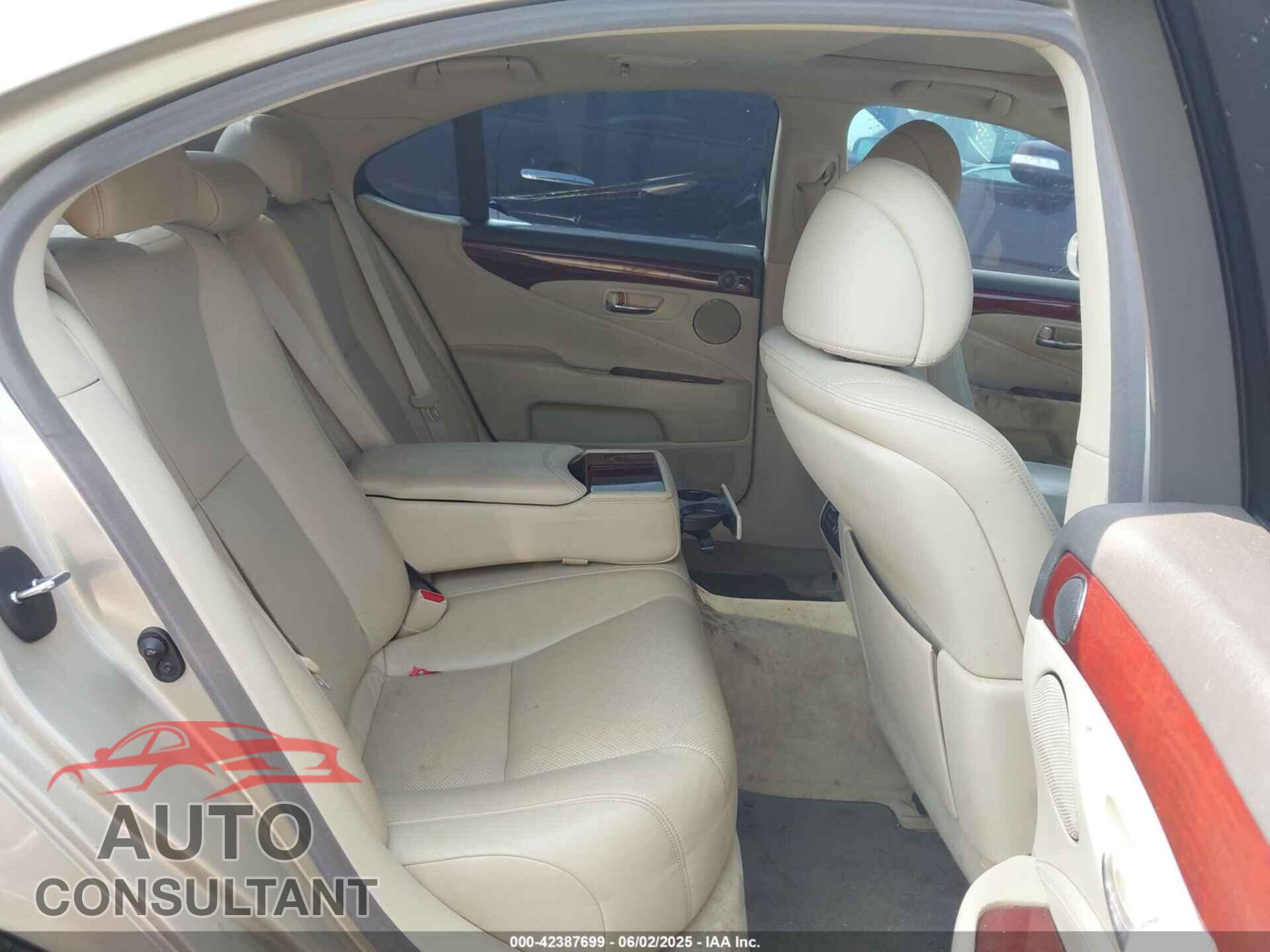 LEXUS LS 460 2011 - JTHBL5EF9B5102671