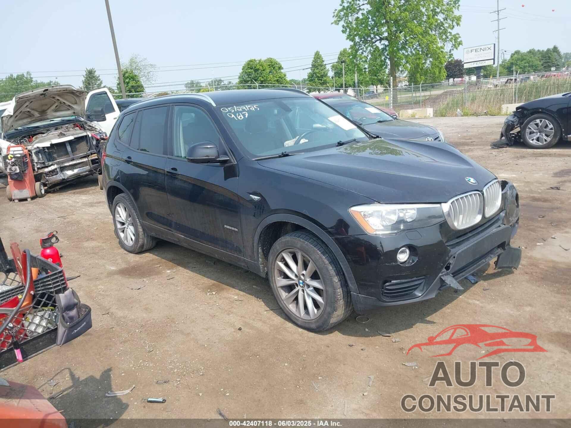 BMW X3 2016 - 5UXWX9C52G0D69617