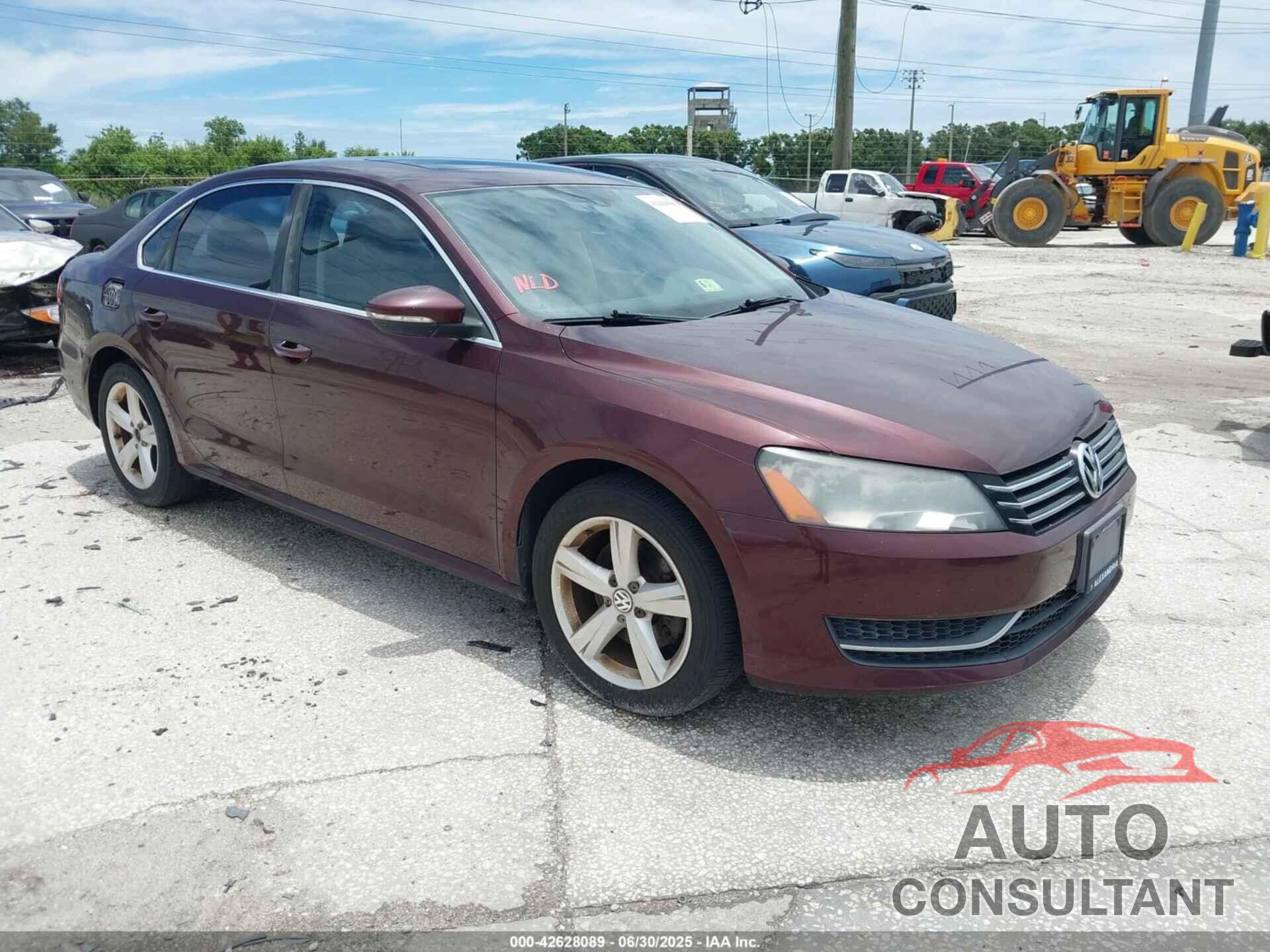 VOLKSWAGEN PASSAT 2012 - 1VWBP7A31CC097246