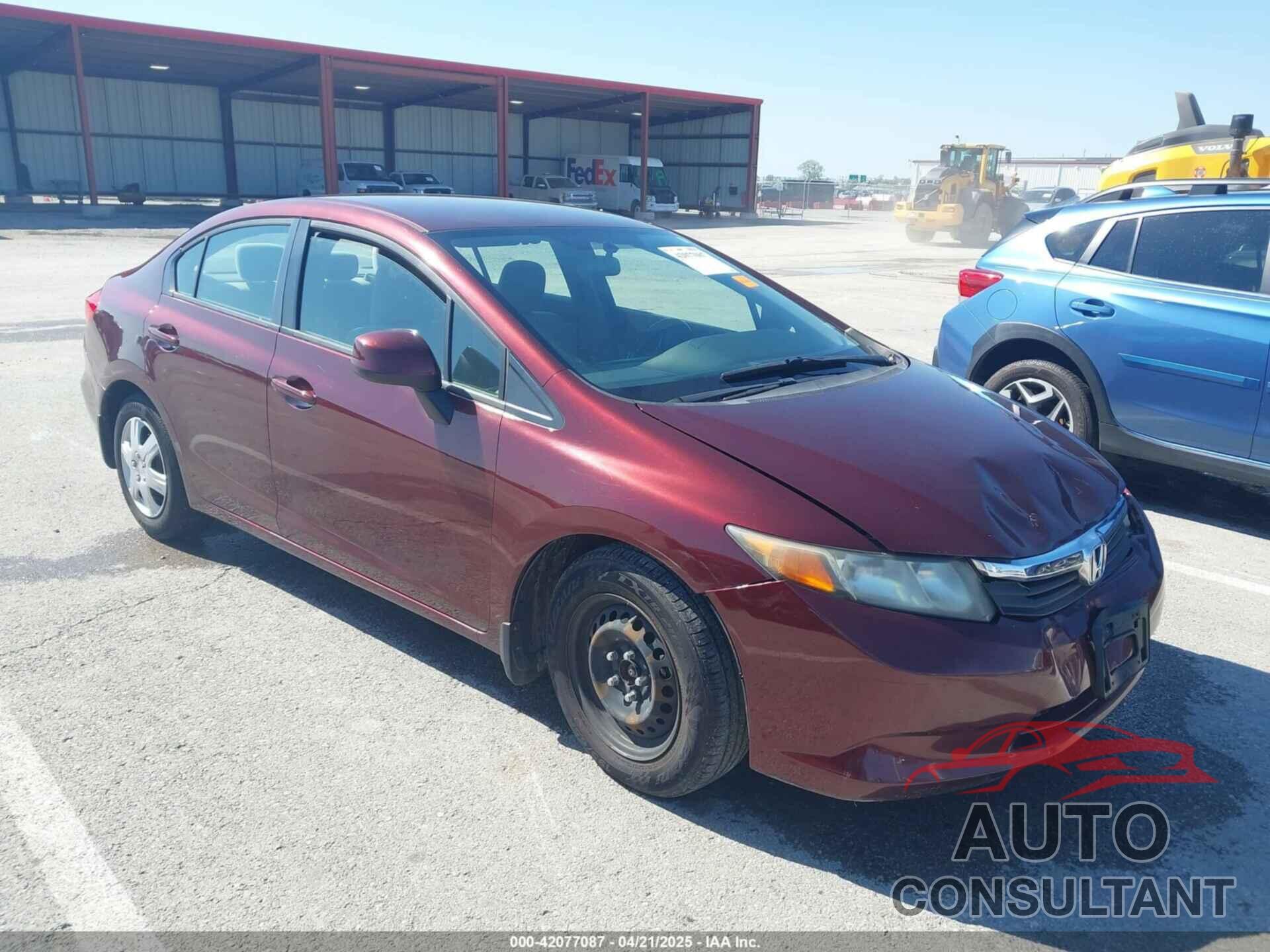 HONDA CIVIC 2012 - 19XFB2F56CE084744