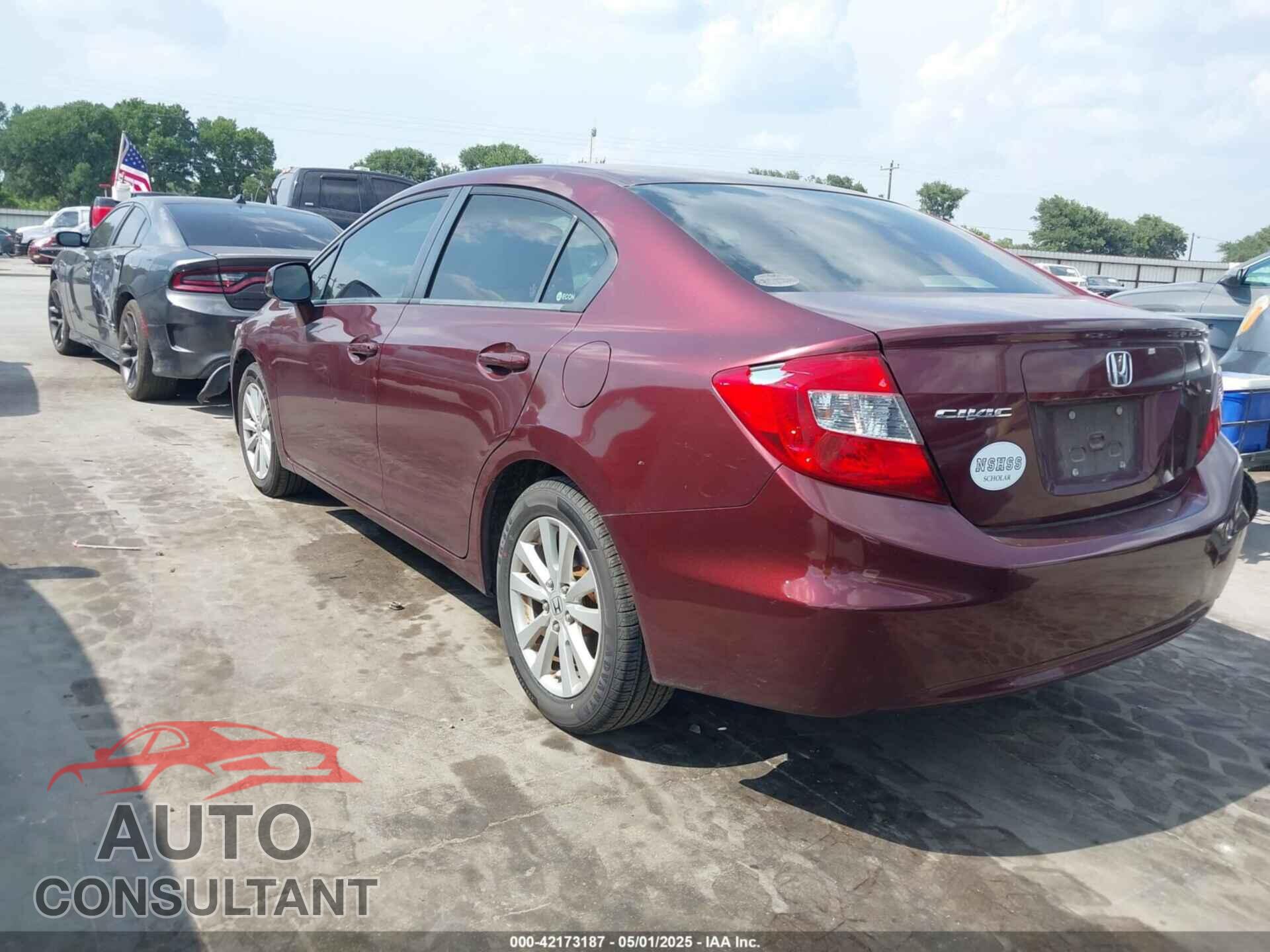 HONDA CIVIC 2012 - JHMFB2F86CS002792