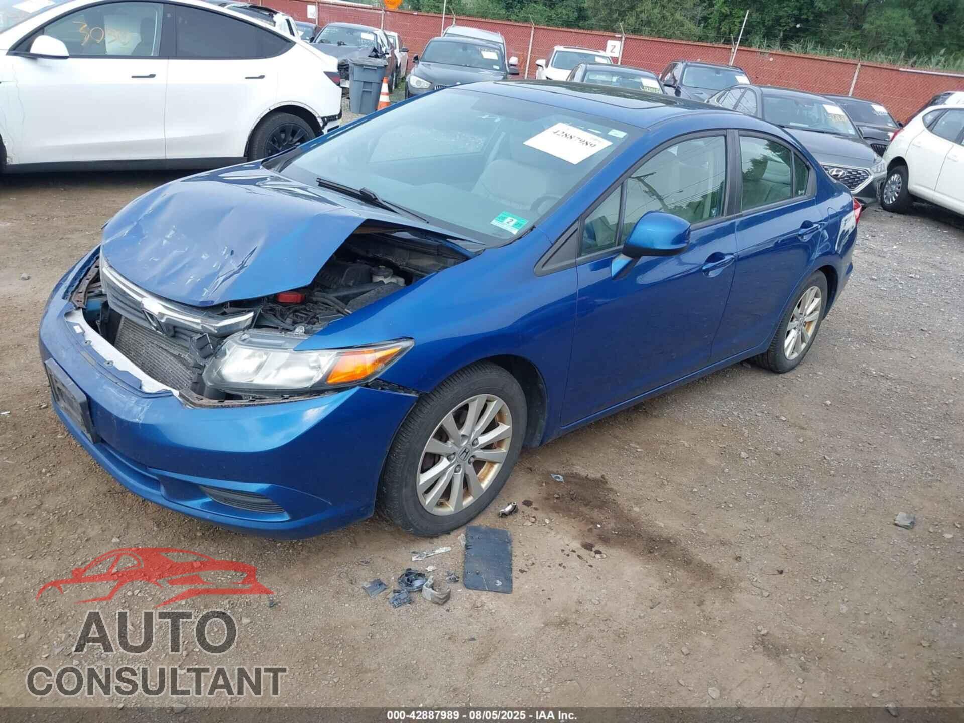 HONDA CIVIC 2012 - 19XFB2F90CE328701