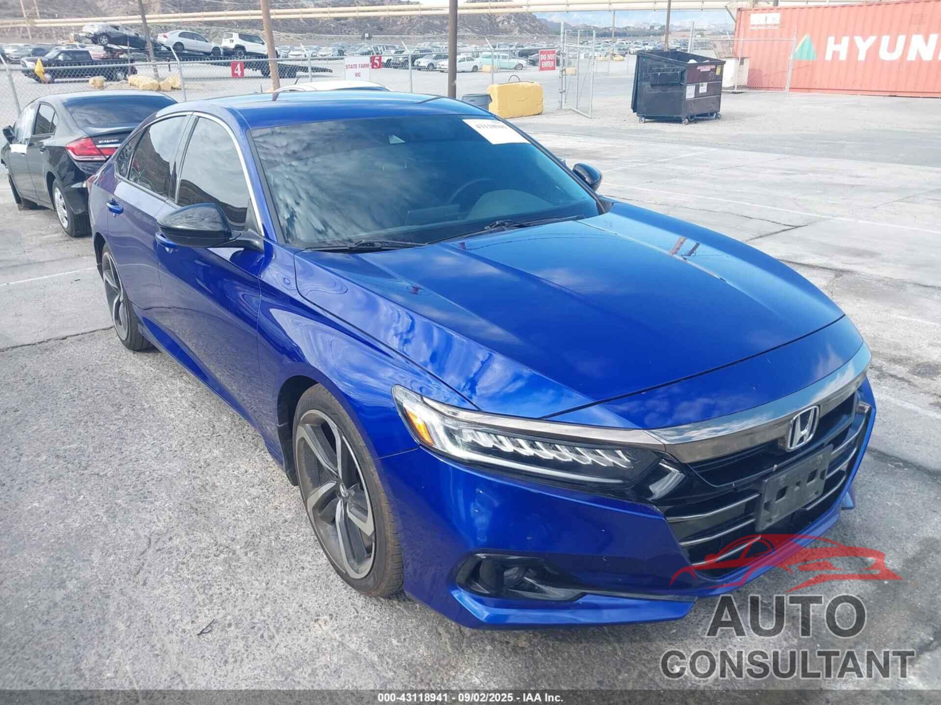 HONDA ACCORD 2022 - 1HGCV1F33NA029727