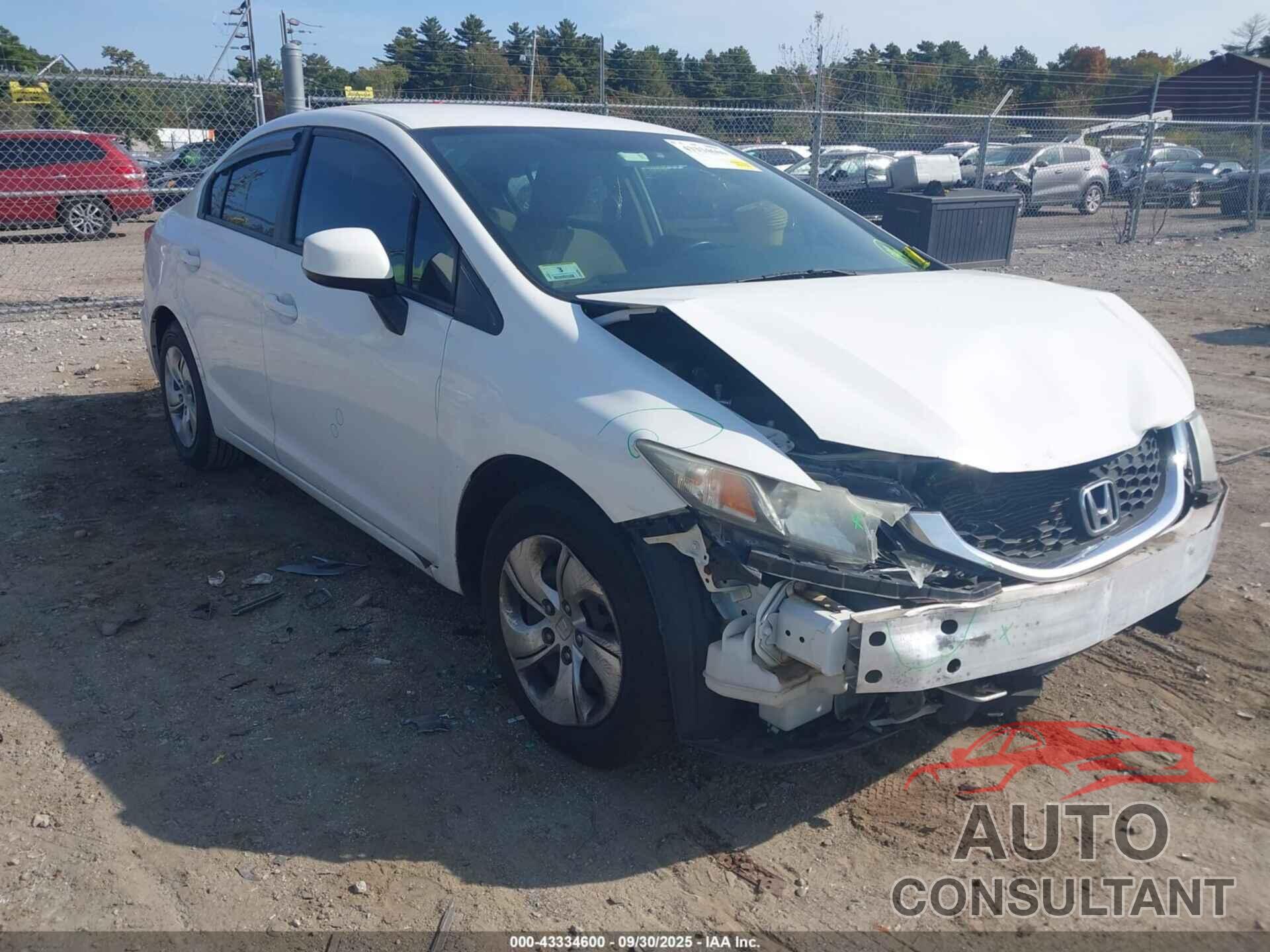 HONDA CIVIC 2013 - 2HGFB2F59DH563571