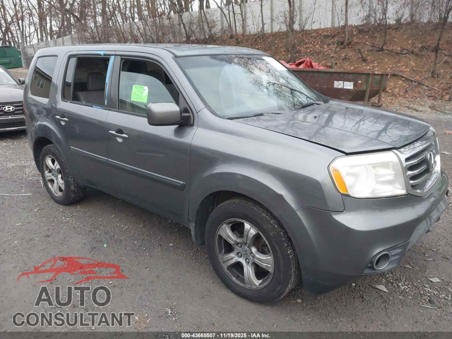 HONDA PILOT 2012 - 5FNYF4H43CB041096