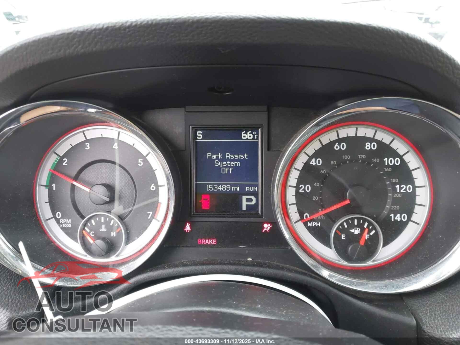 DODGE DURANGO 2012 - 1C4RDJEG6CC147689