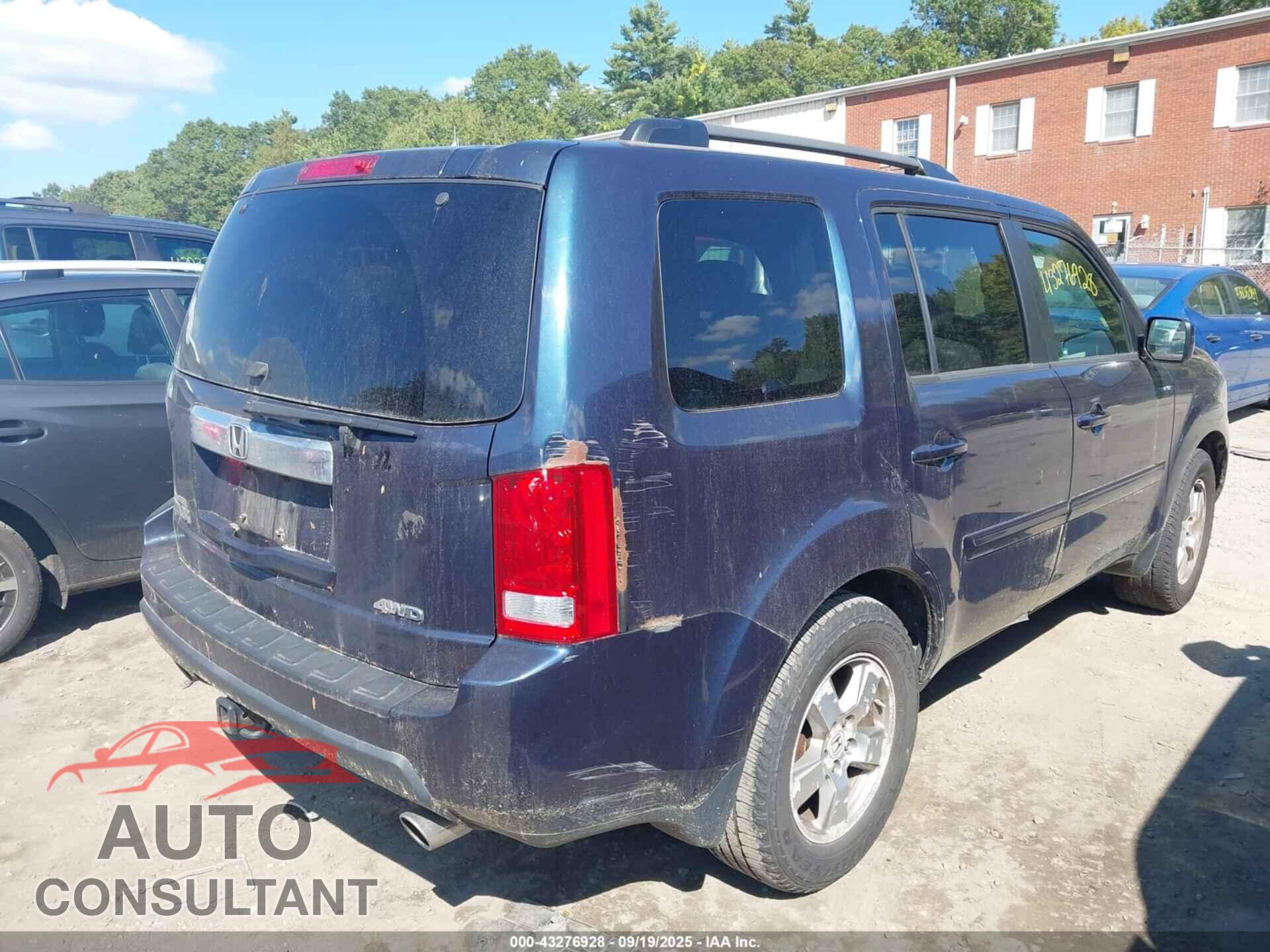 HONDA PILOT 2011 - 5FNYF4H53BB034687