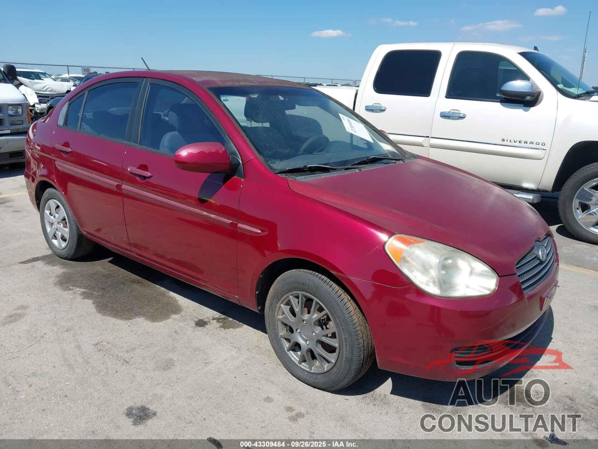 HYUNDAI ACCENT 2009 - KMHCN46C79U295249