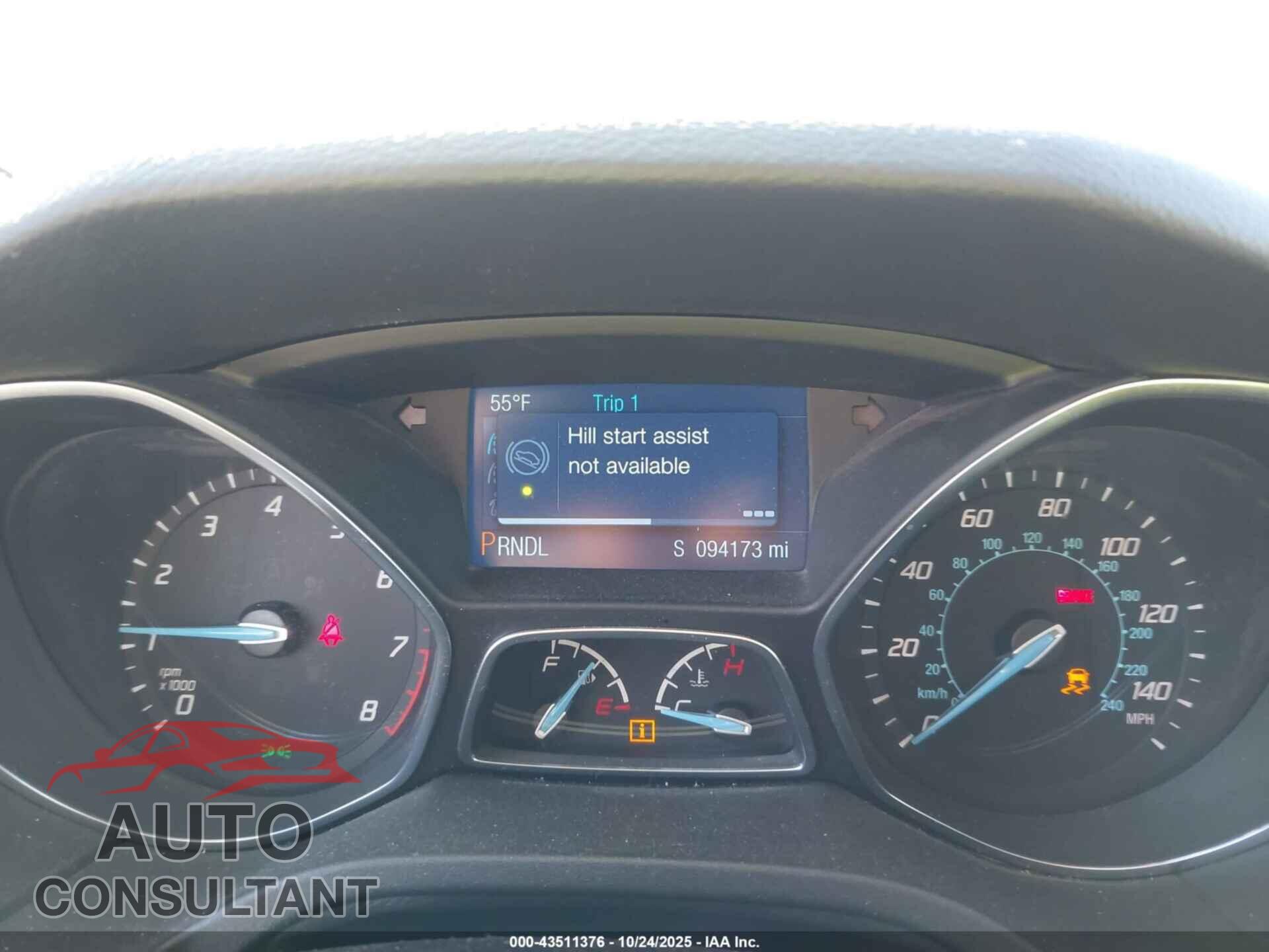 FORD FOCUS 2014 - 1FADP3F2XEL370522