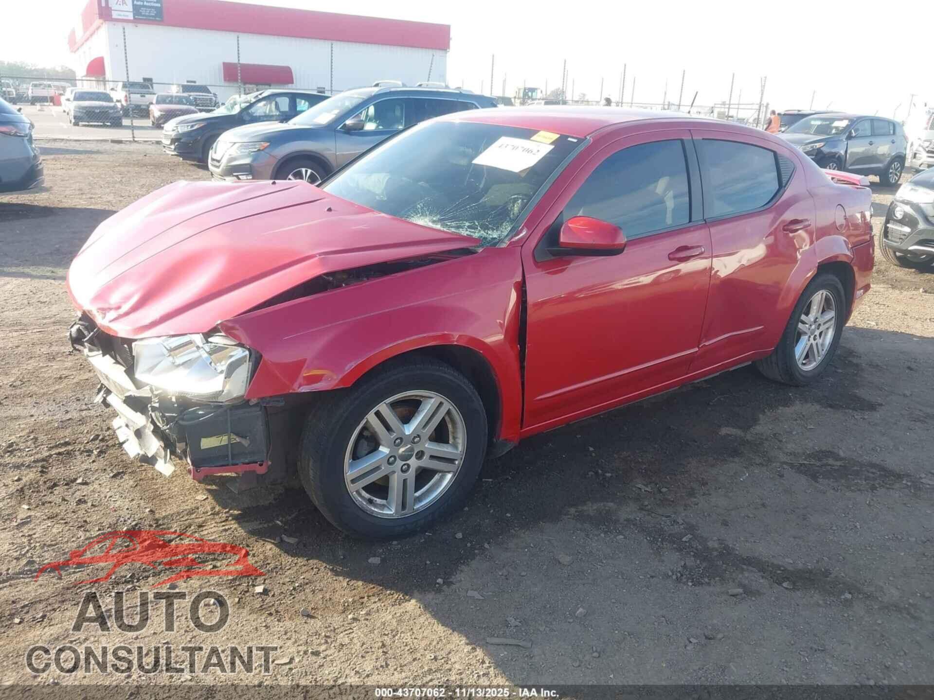 DODGE AVENGER 2013 - 1C3CDZCB6DN590298