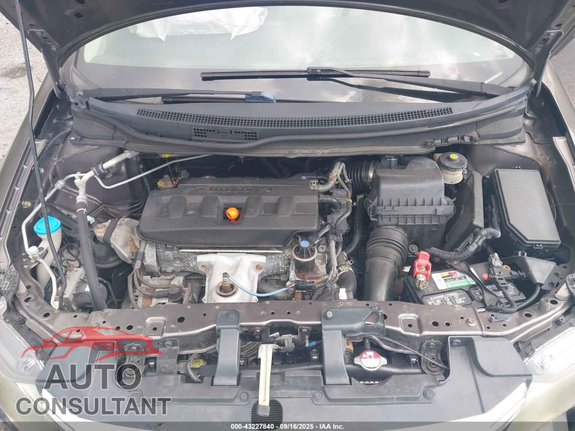 HONDA CIVIC 2012 - 19XFB2F56CE305355