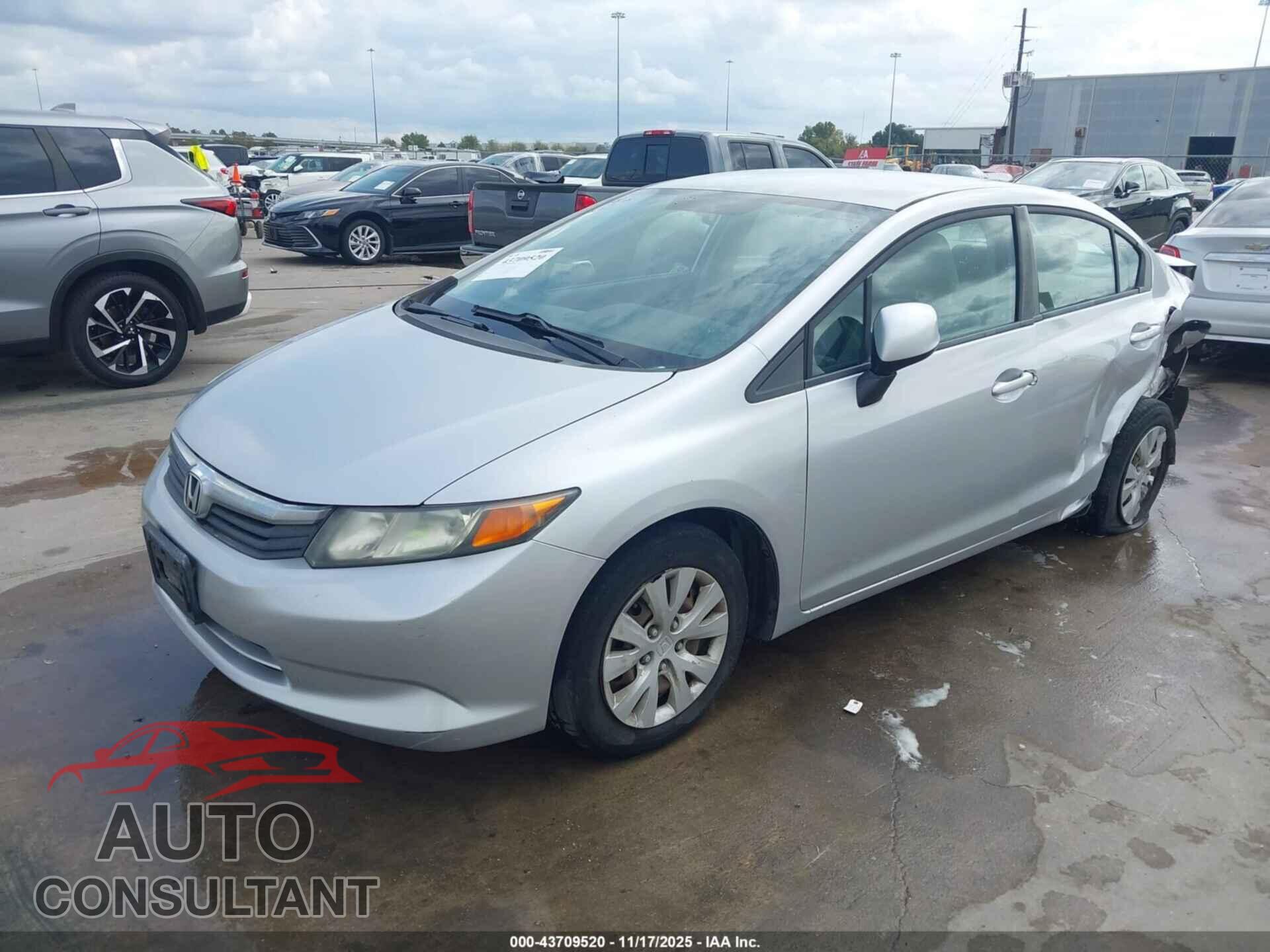 HONDA CIVIC 2012 - 19XFB2F56CE343572
