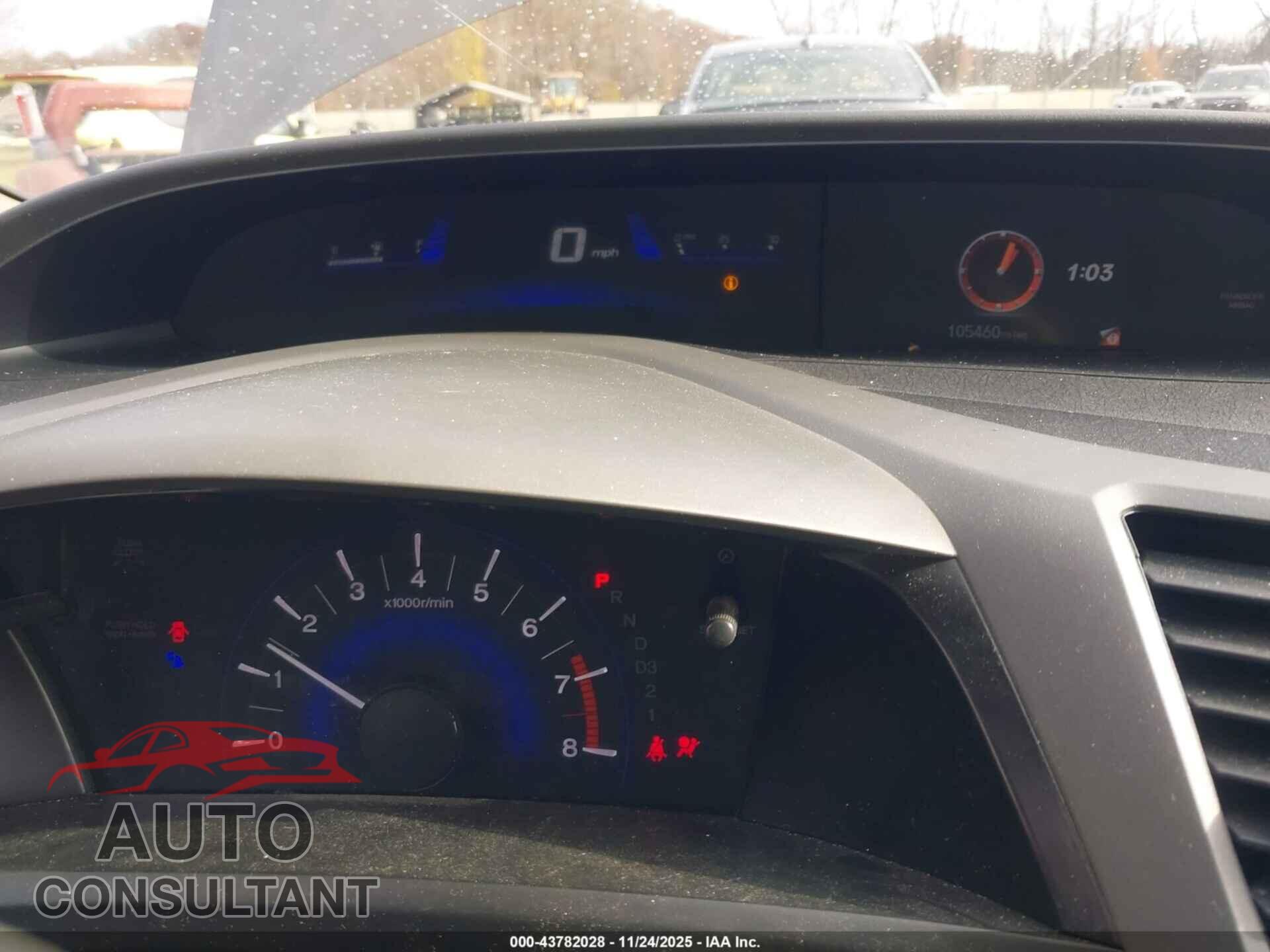 HONDA CIVIC 2012 - 19XFB2F52CE086877
