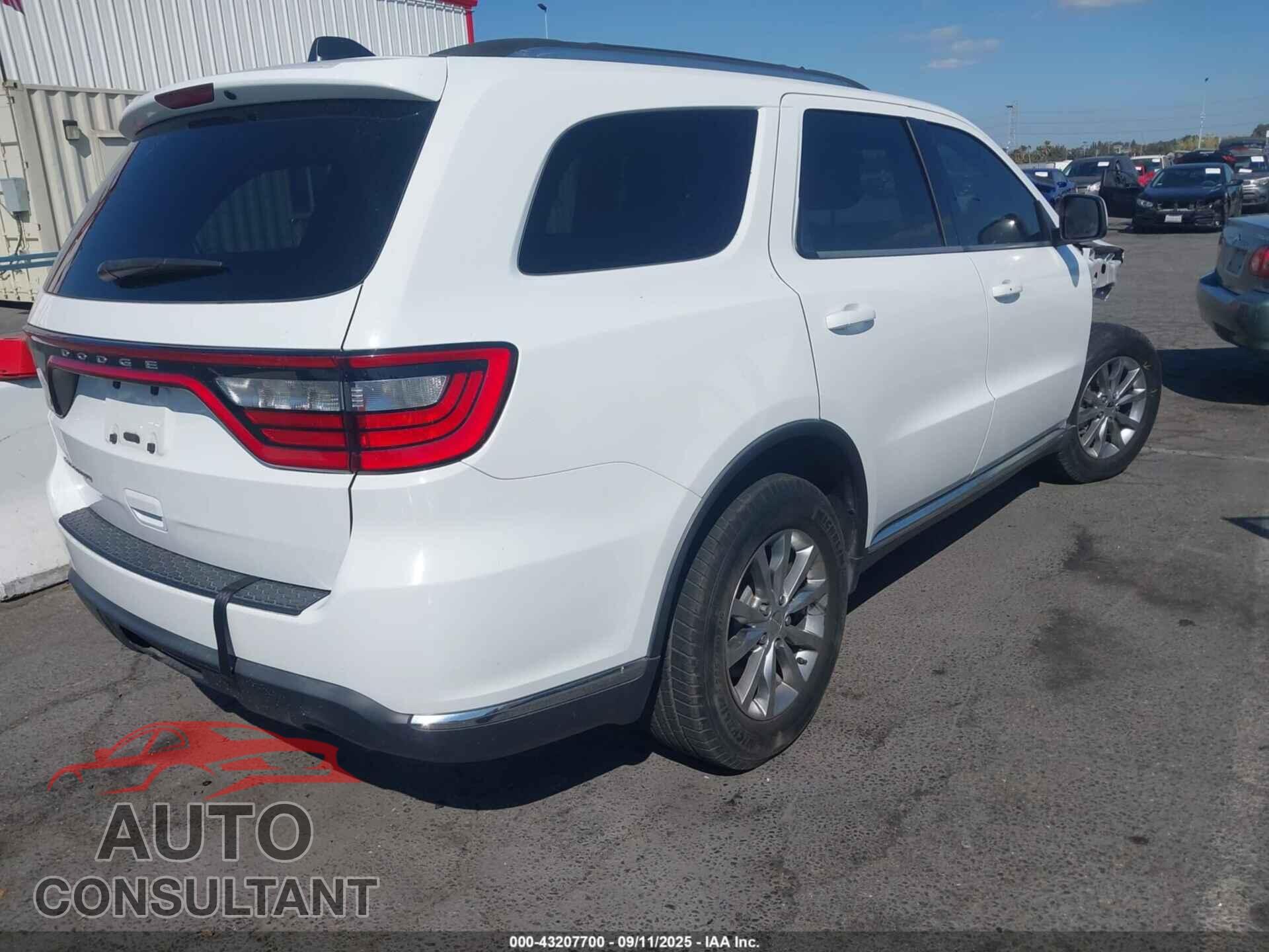 DODGE DURANGO 2017 - 1C4RDHAG9HC878588