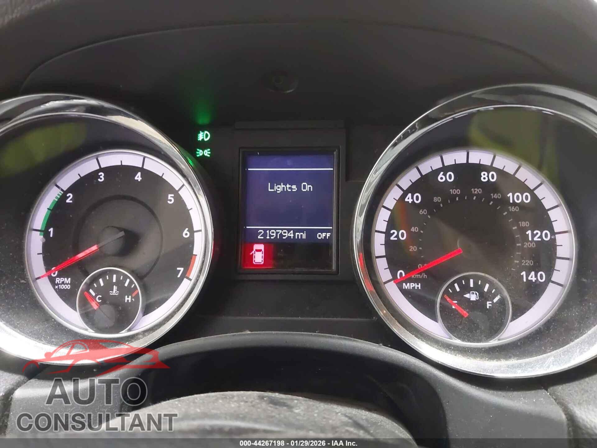 DODGE DURANGO 2013 - 1C4RDJDG8DC611374