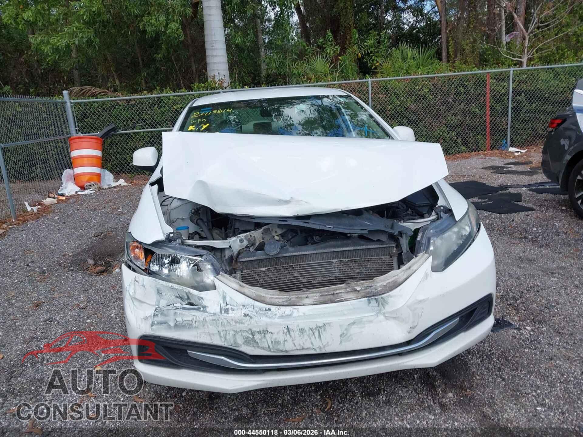 HONDA CIVIC 2013 - 19XFB2F52DE092065