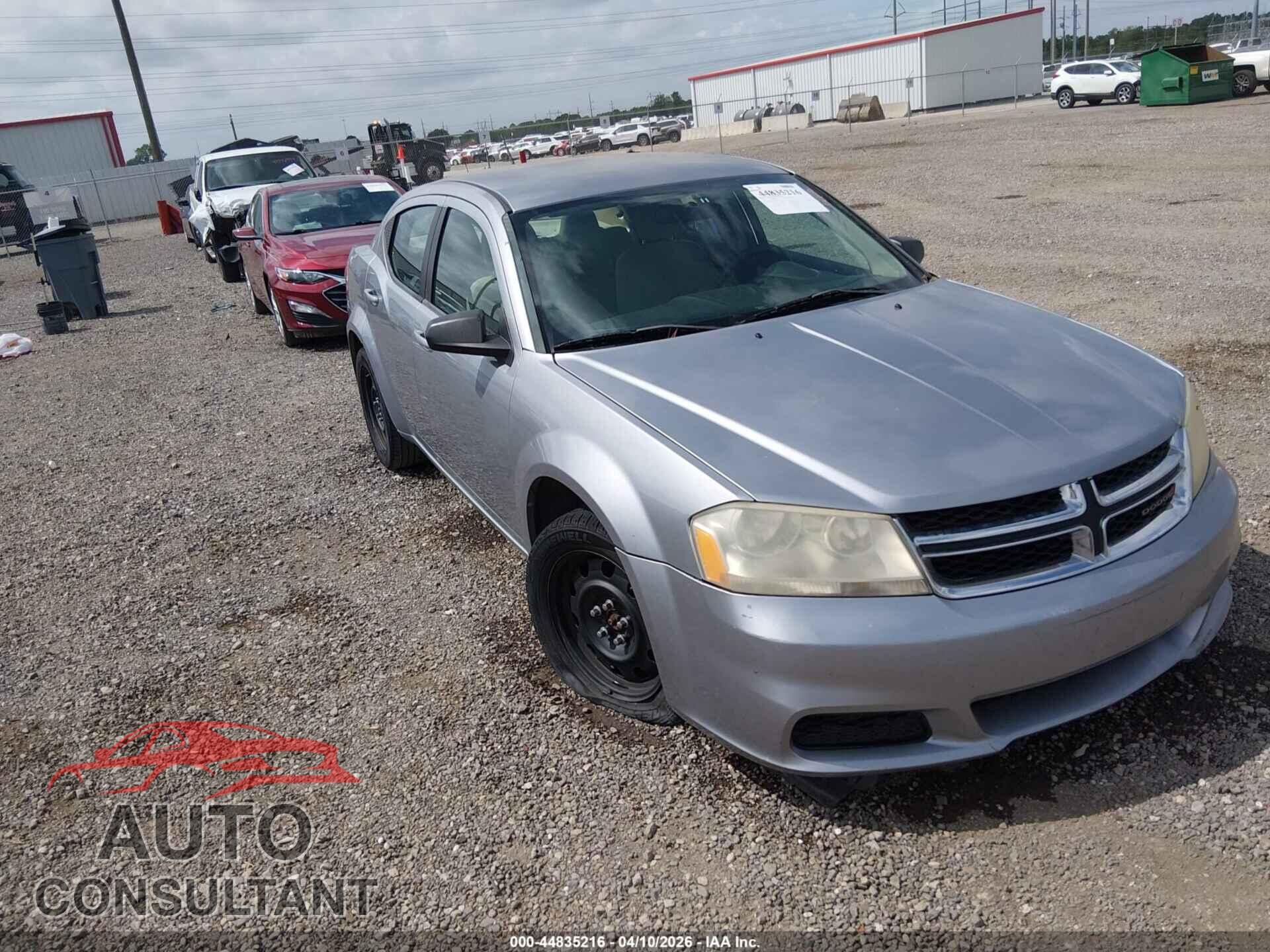 DODGE AVENGER 2013 - 1C3CDZAG5DN766708