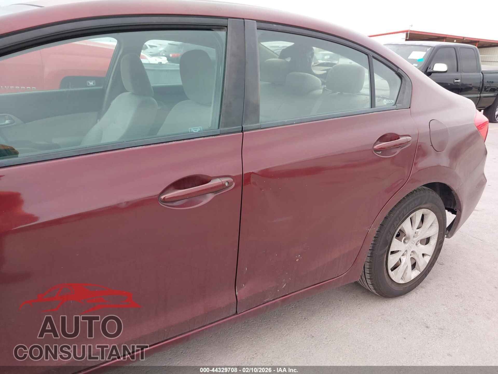HONDA CIVIC 2012 - 2HGFB2F5XCH599851
