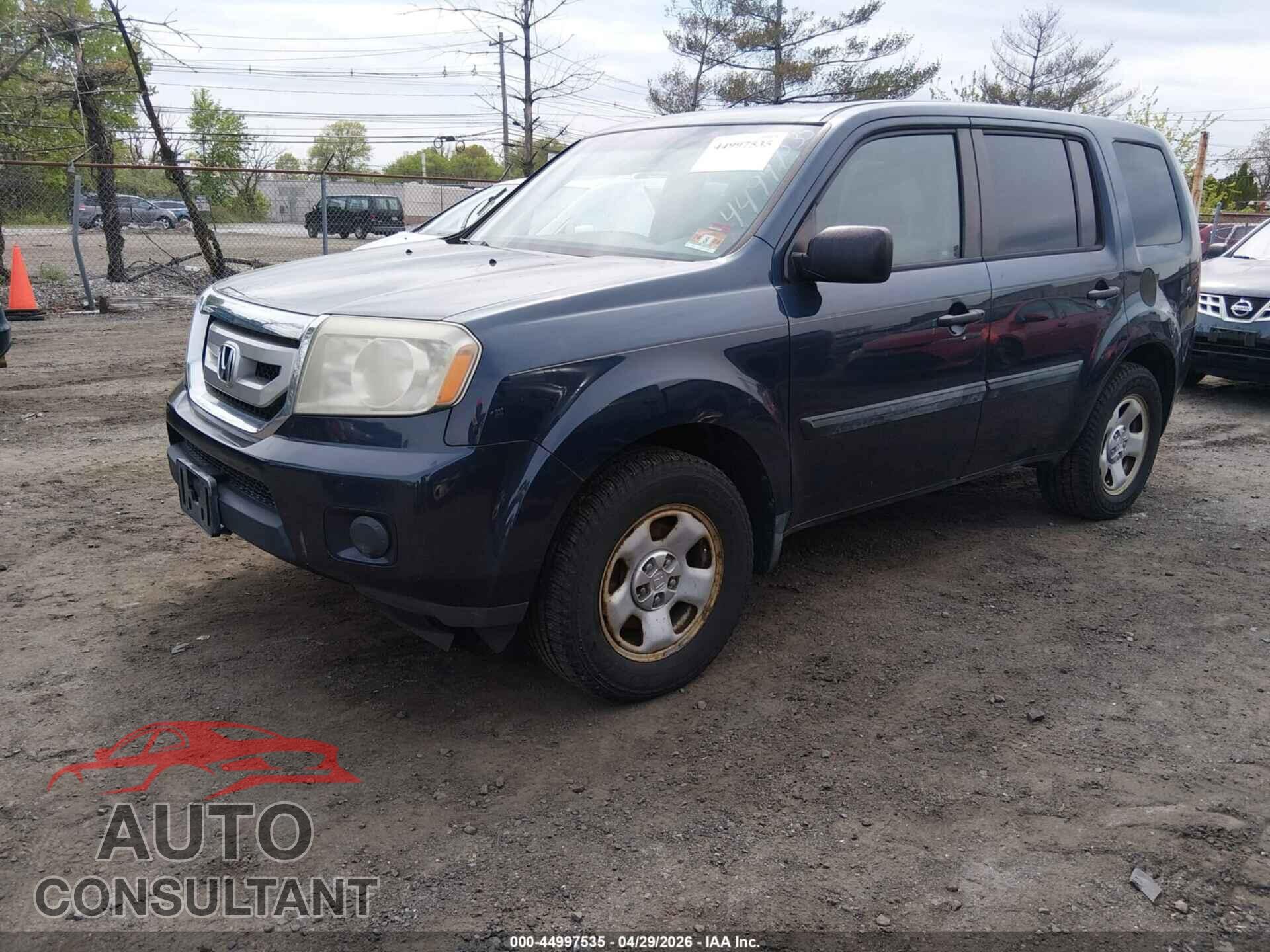 HONDA PILOT 2011 - 5FNYF4H25BB037015