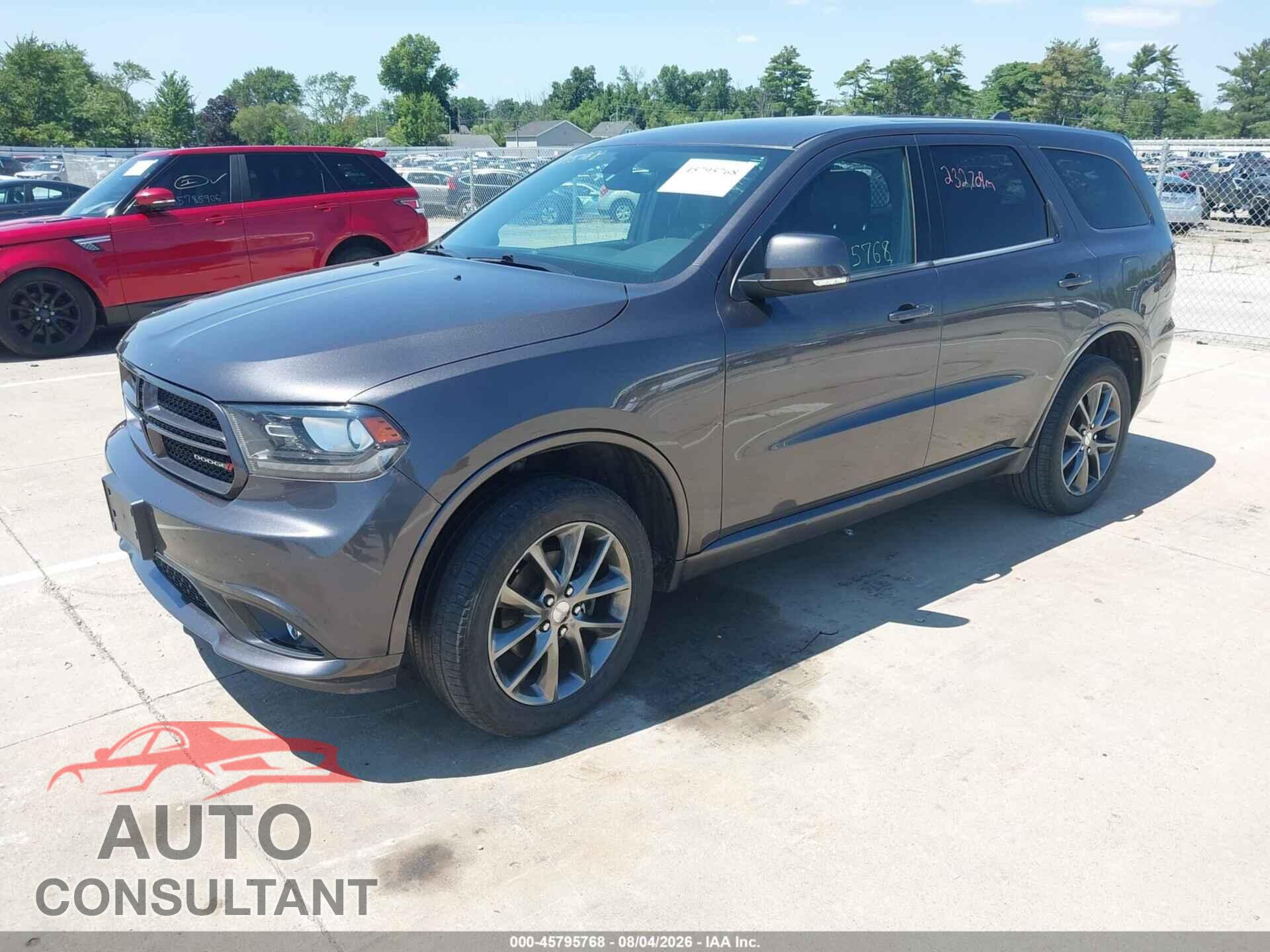 DODGE DURANGO 2017 - 1C4RDJDGXHC828057