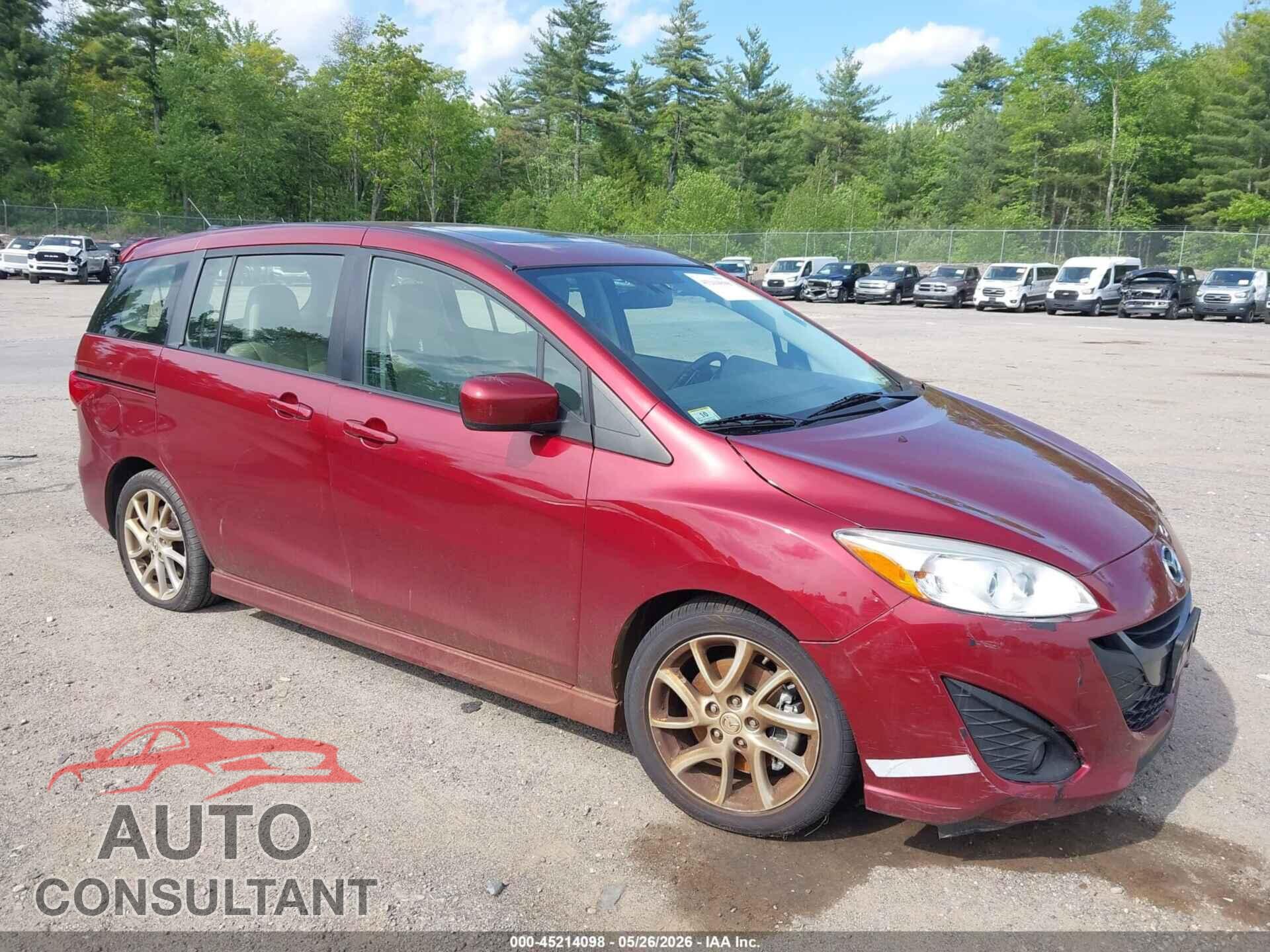 MAZDA MAZDA5 2012 - JM1CW2DLXC0142582