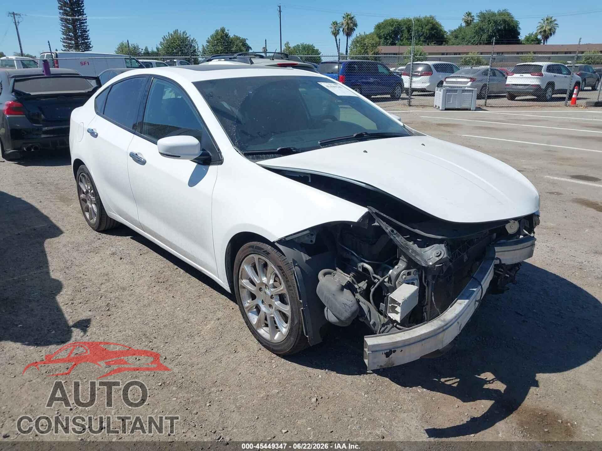 DODGE DART 2013 - 1C3CDFCA9DD157036