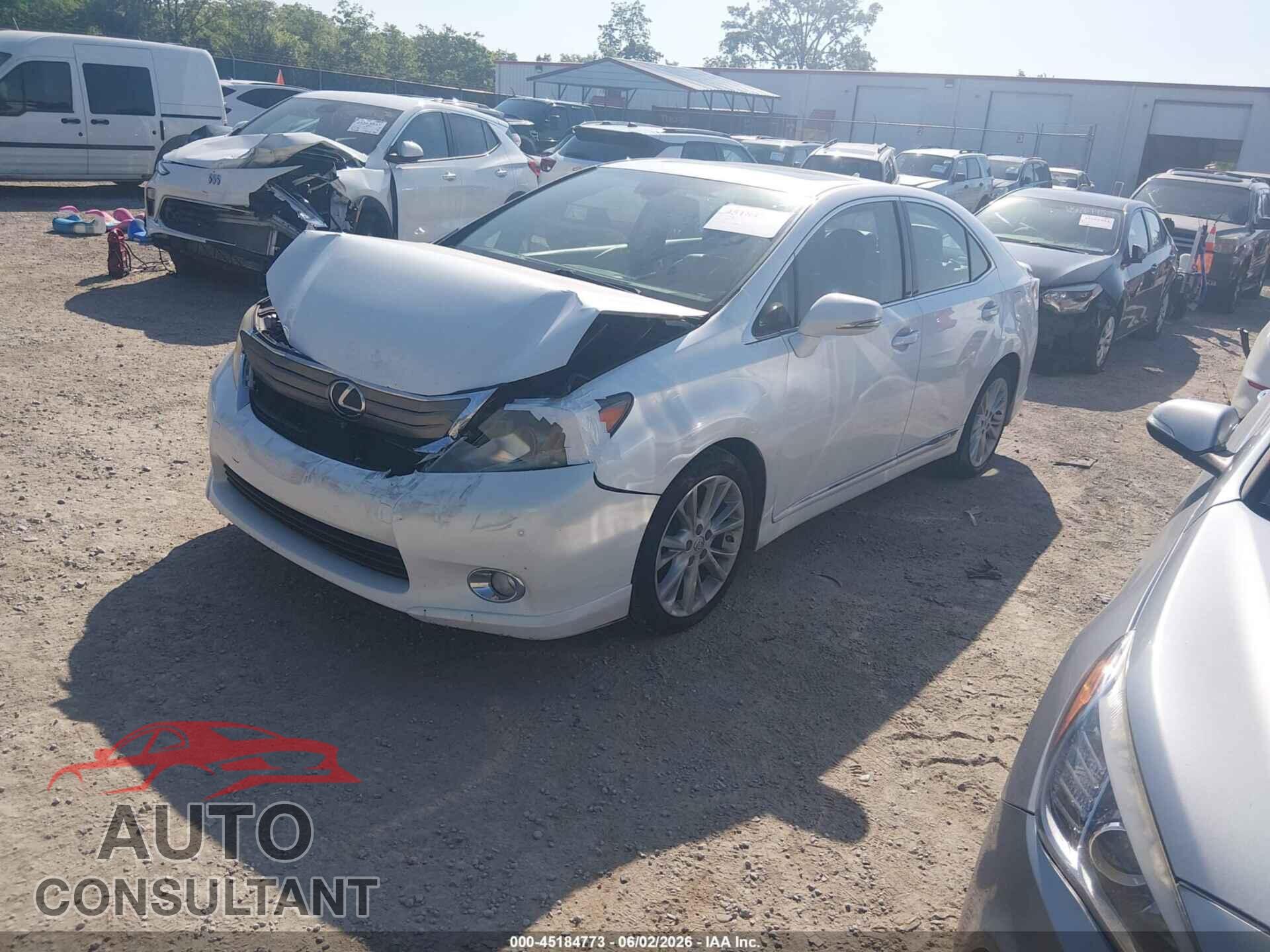 LEXUS HS 250H 2010 - JTHBB1BA3A2020780