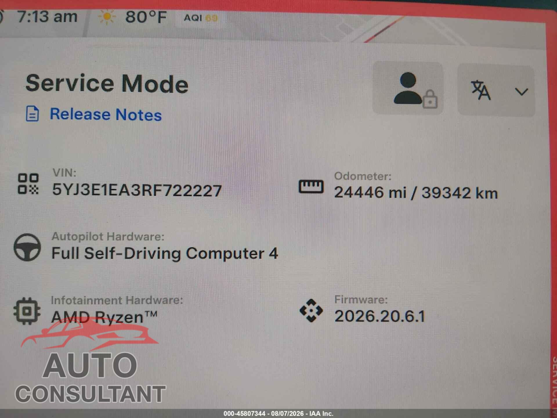 TESLA MODEL 3 2024 - 5YJ3E1EA3RF722227