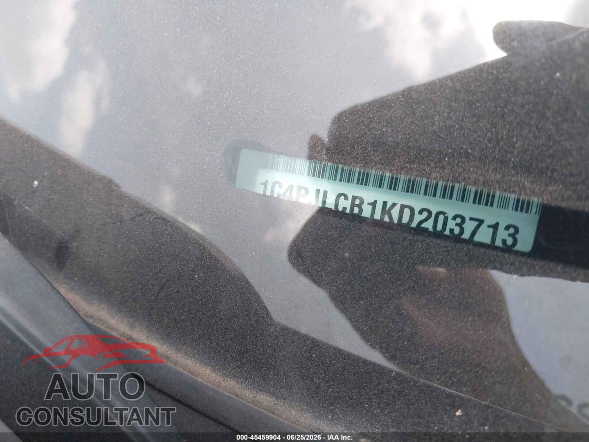 JEEP CHEROKEE 2019 - 1C4PJLCB1KD203713