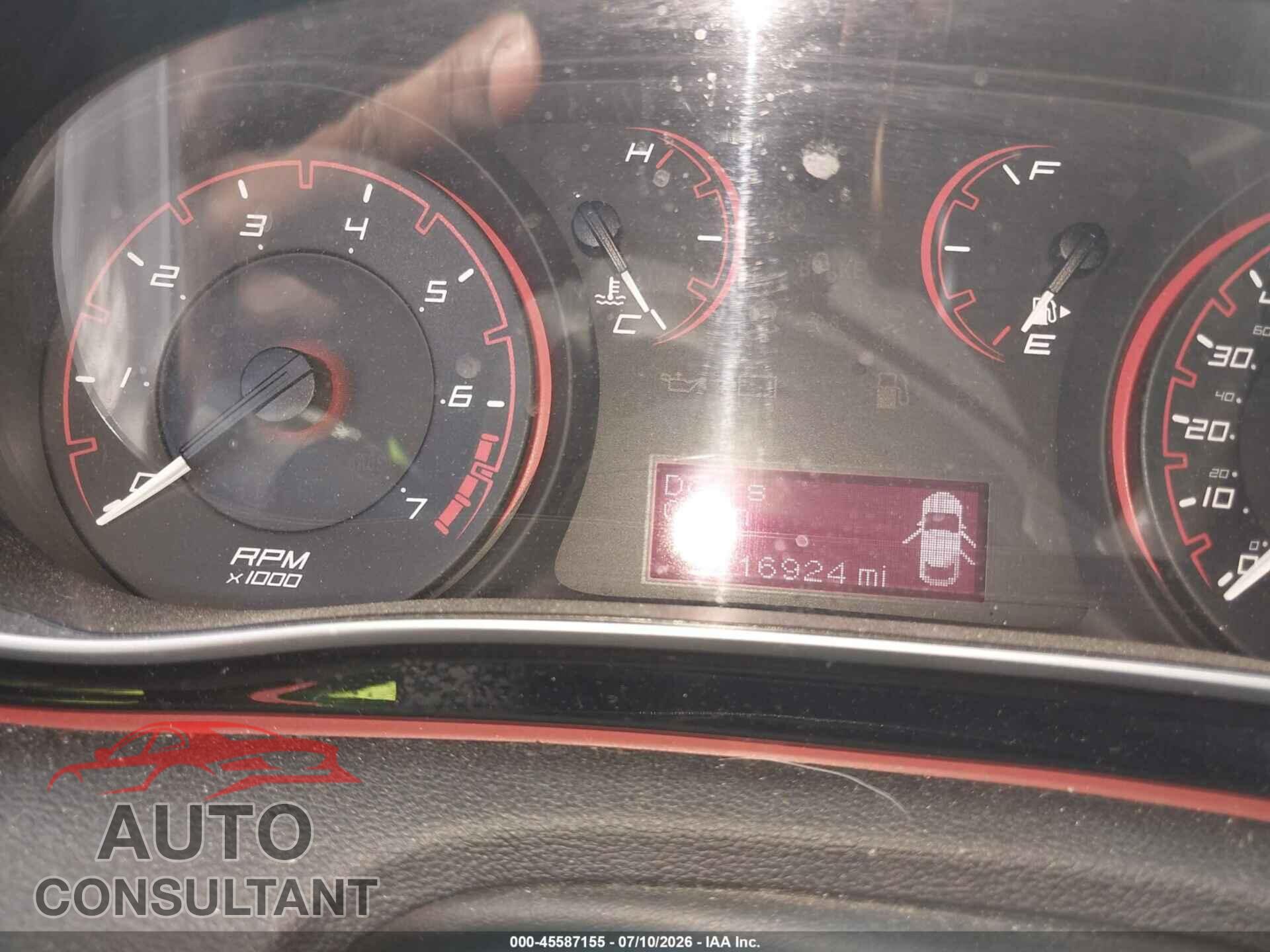 DODGE DART 2015 - 1C3CDFBB3FD140925