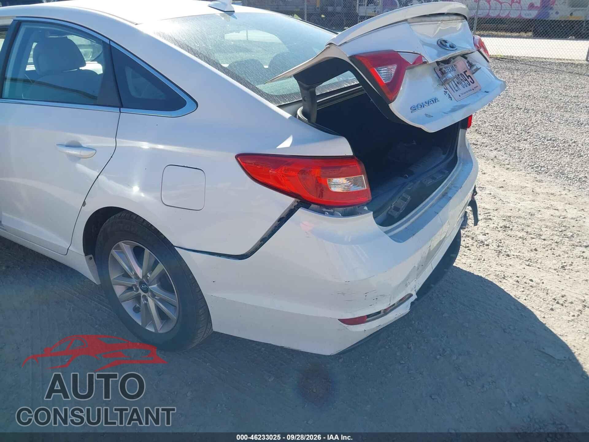 HYUNDAI SONATA 2016 - 5NPE24AFXGH301222