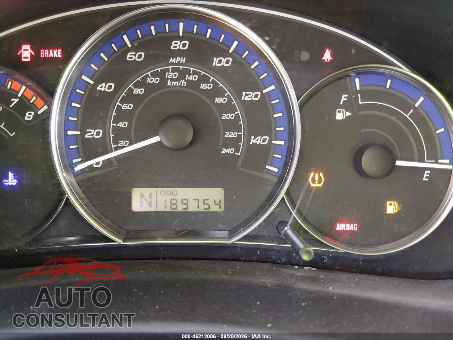 SUBARU FORESTER 2012 - JF2SHBDC3CH430260