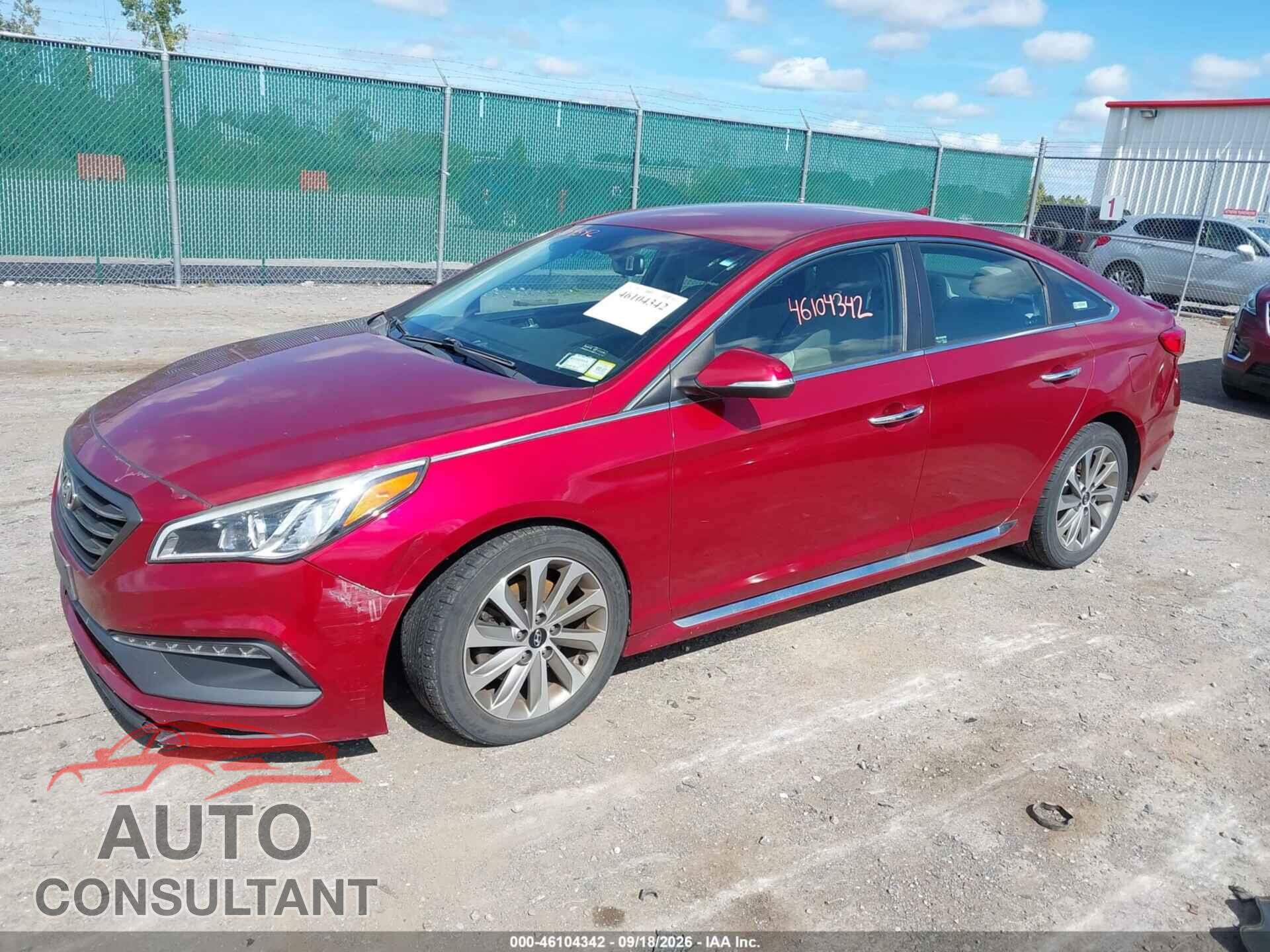 HYUNDAI SONATA 2015 - 5NPE34AF3FH109829