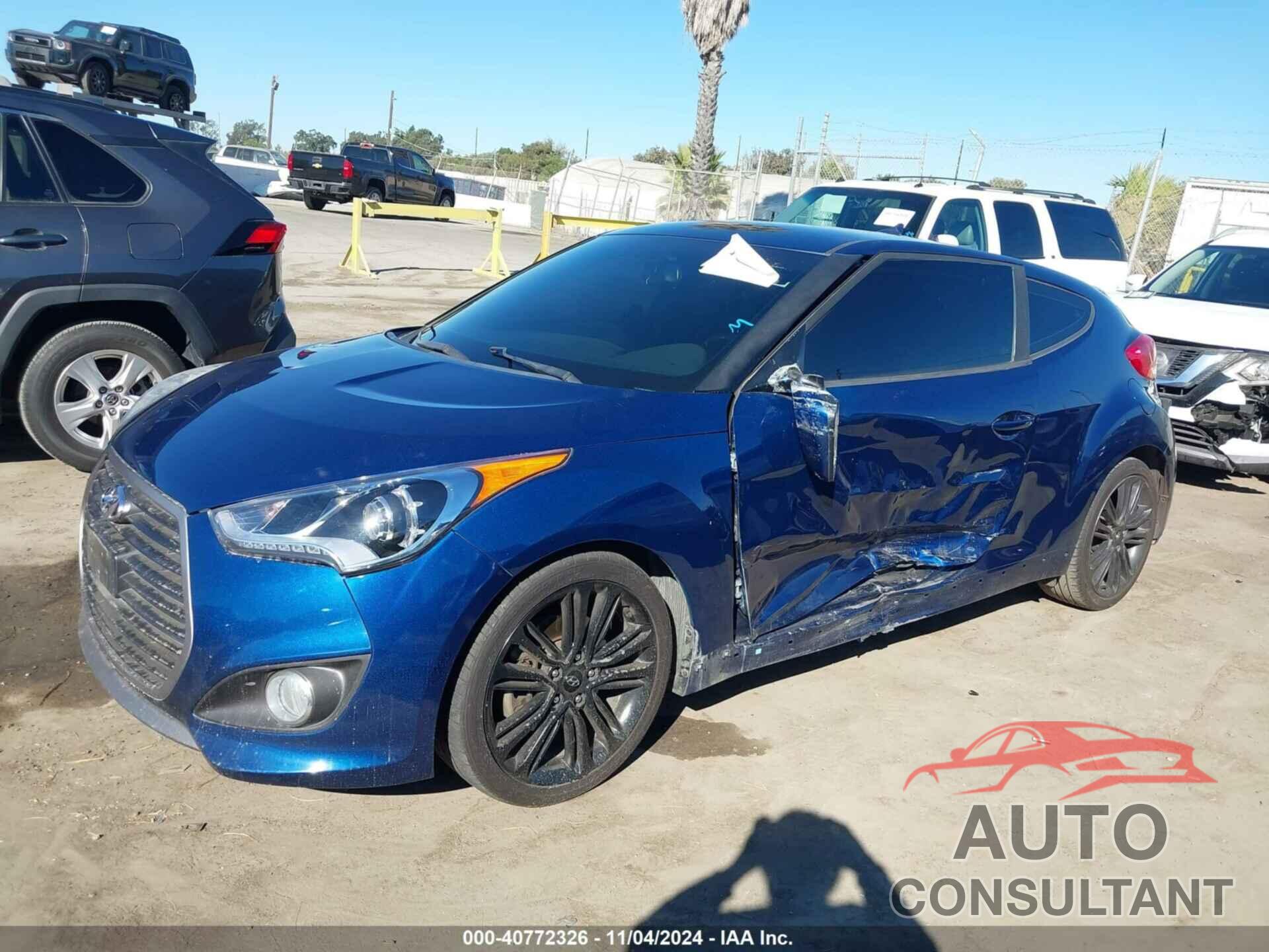 HYUNDAI VELOSTER 2016 - KMHTC6AE3GU291187