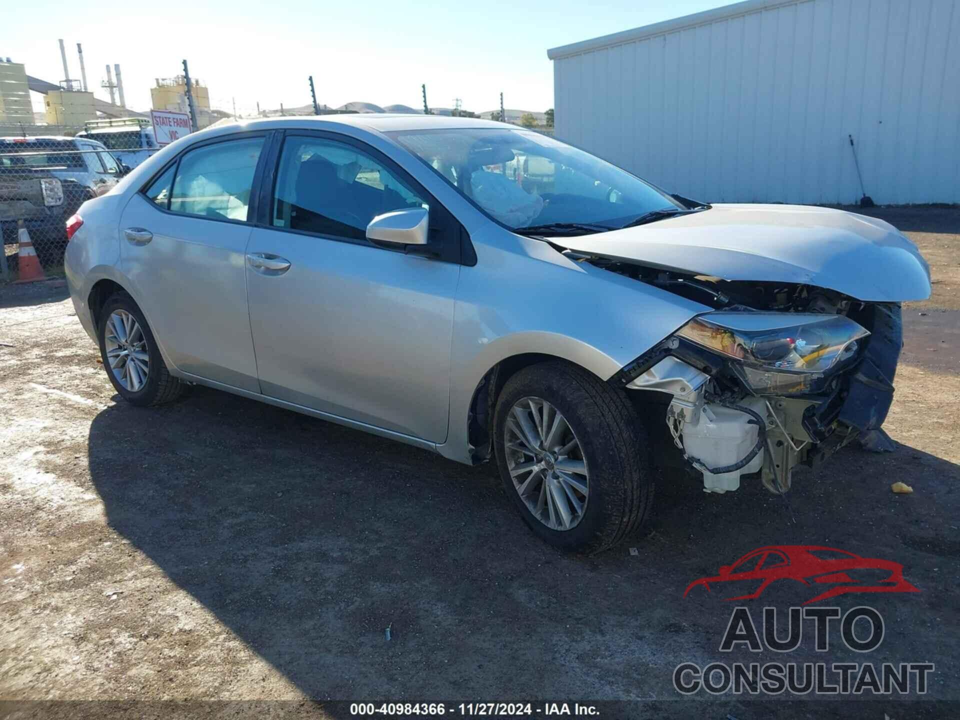 TOYOTA COROLLA 2014 - 5YFBURHE3EP029622