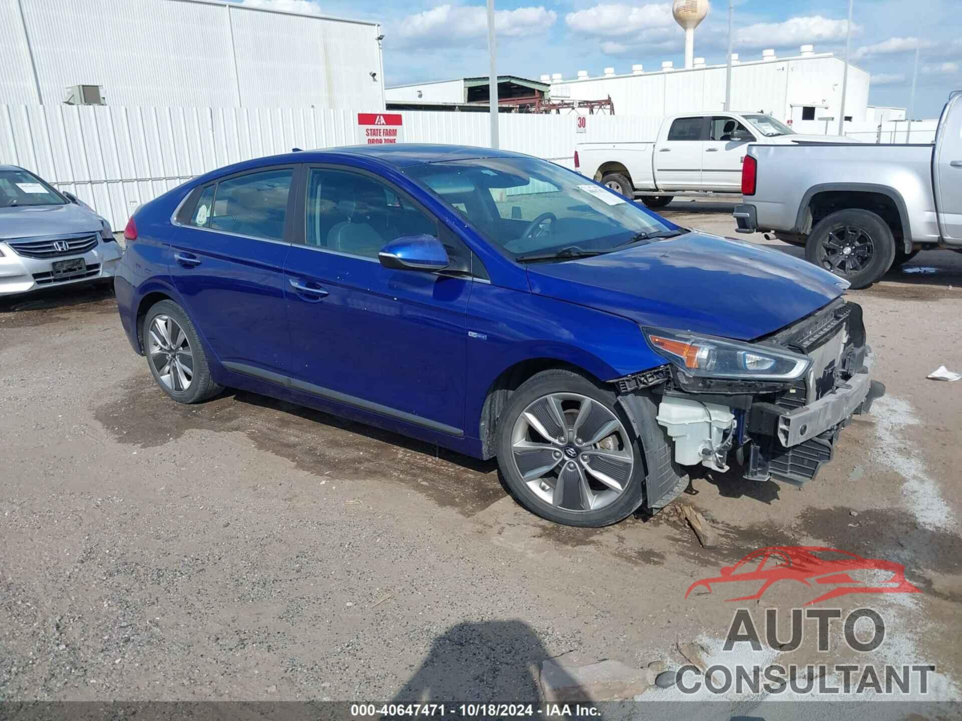HYUNDAI IONIQ HYBRID 2019 - KMHC05LC8KU133029