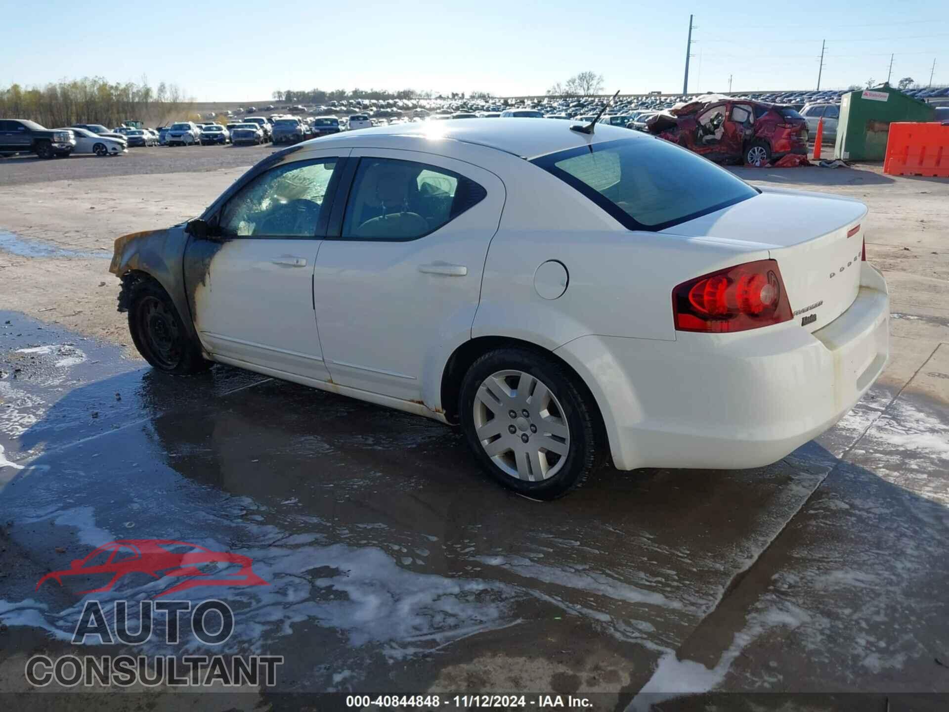 DODGE AVENGER 2012 - 1C3CDZABXCN156127