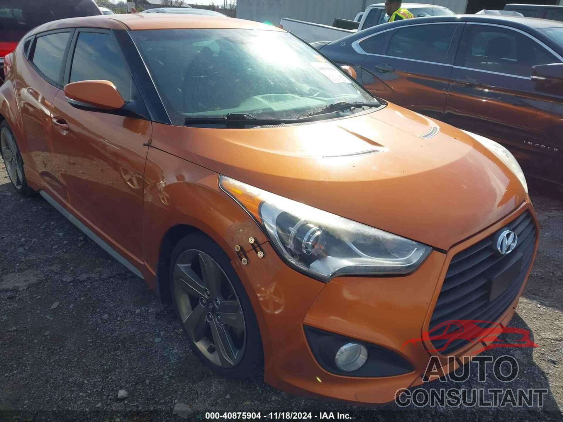 HYUNDAI VELOSTER 2013 - KMHTC6AEXDU163329