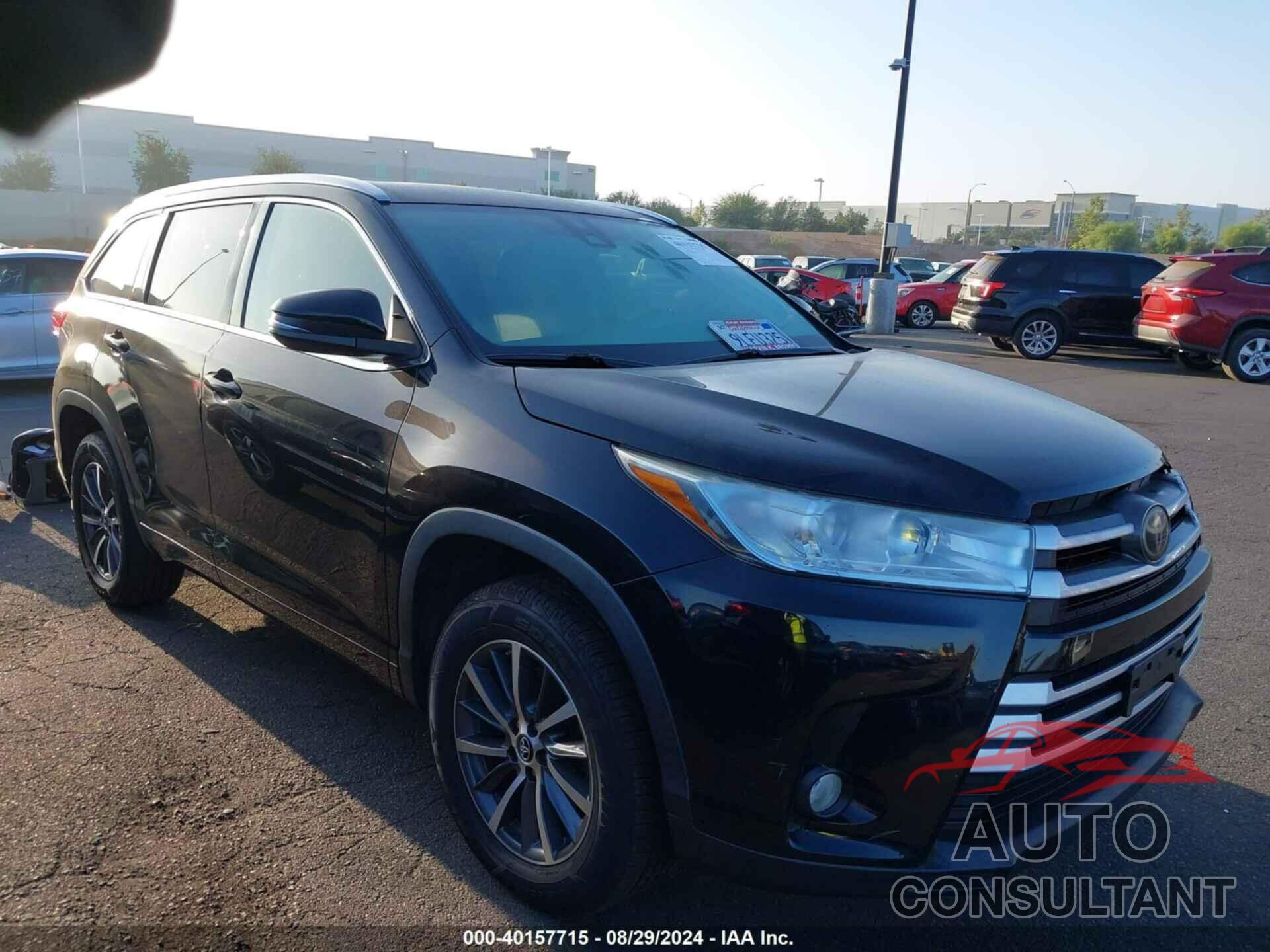 TOYOTA HIGHLANDER 2018 - 5TDKZRFHXJS531611