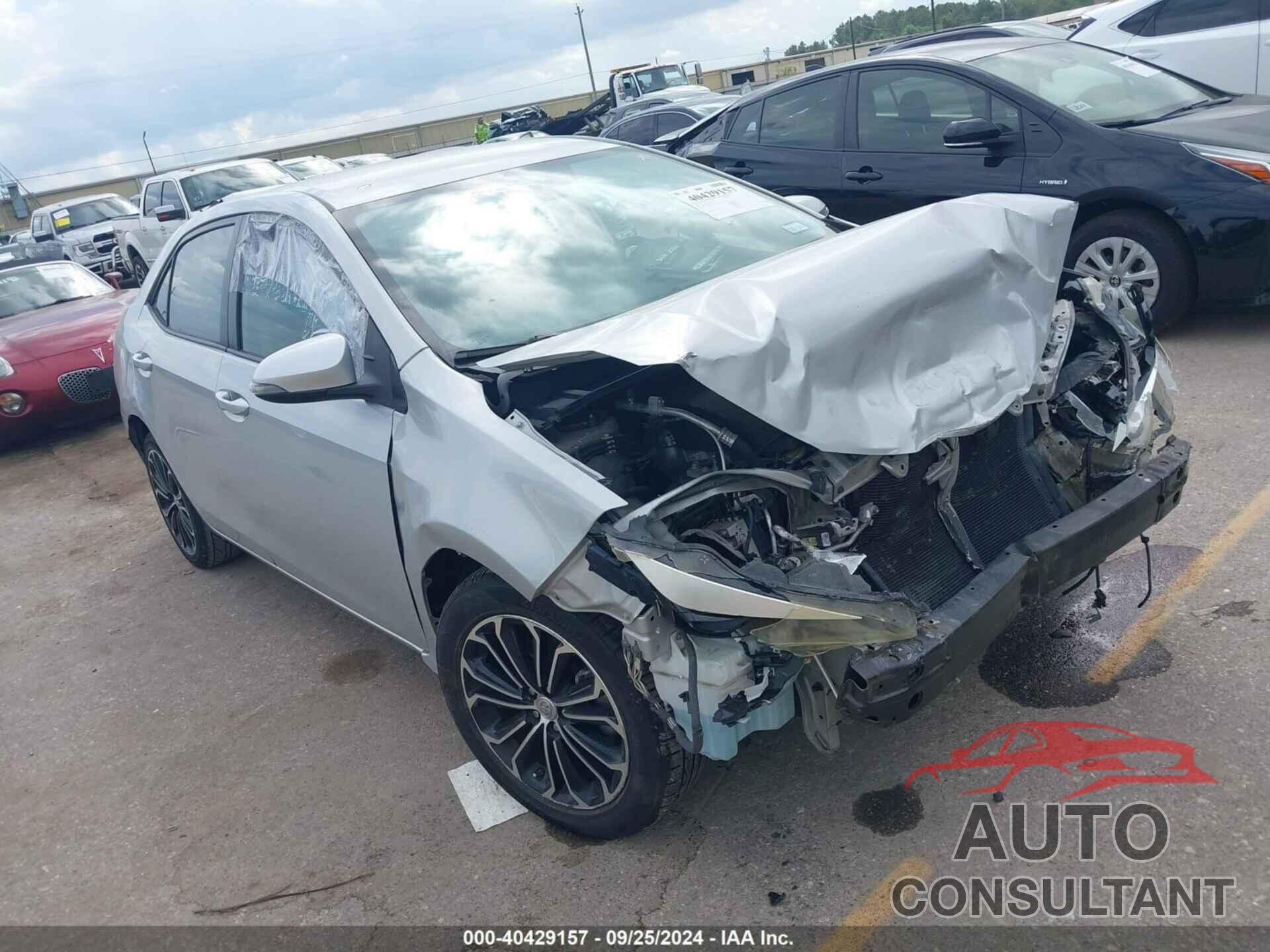 TOYOTA COROLLA 2016 - 5YFBURHE2GP467602