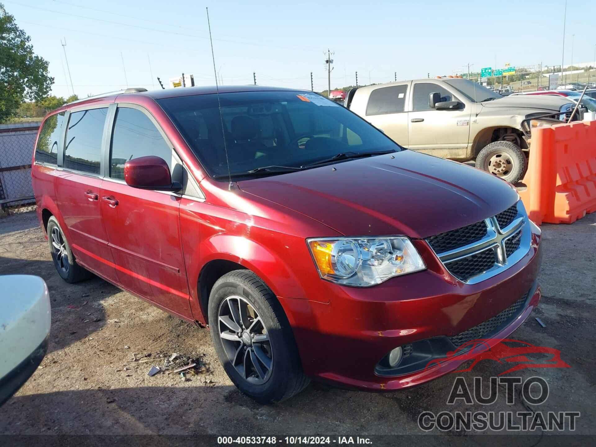 DODGE GRAND CARAVAN 2017 - 2C4RDGCG8HR586025