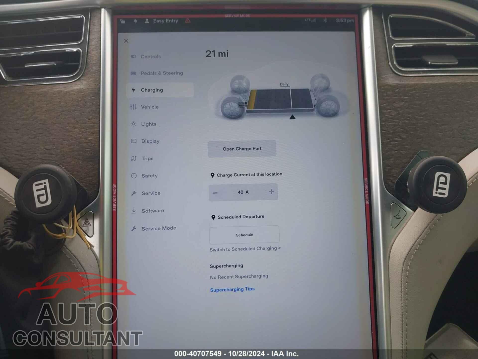 TESLA MODEL S 2013 - 5YJSA1AC3DFP10537