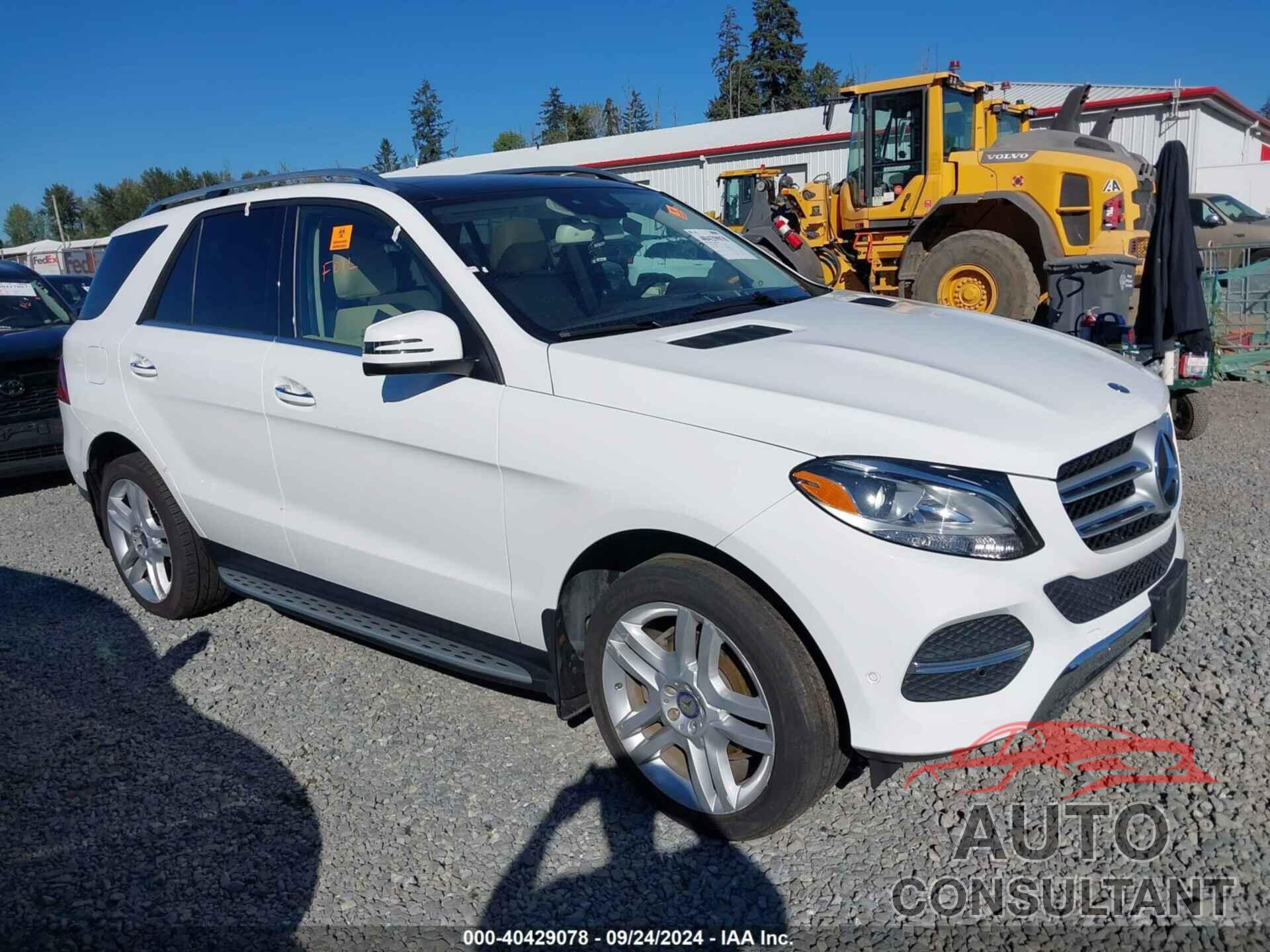 MERCEDES-BENZ GLE 350 2017 - 4JGDA5HB5HA872001