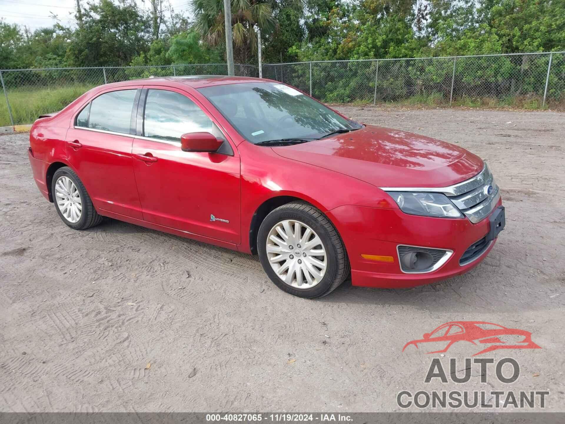 FORD FUSION HYBRID 2011 - 3FADP0L34BR284549