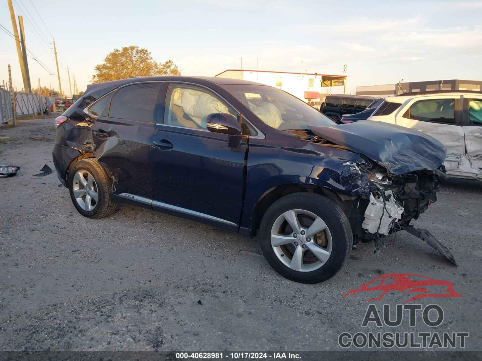 LEXUS RX 450H 2013 - JTJZB1BAXD2008644