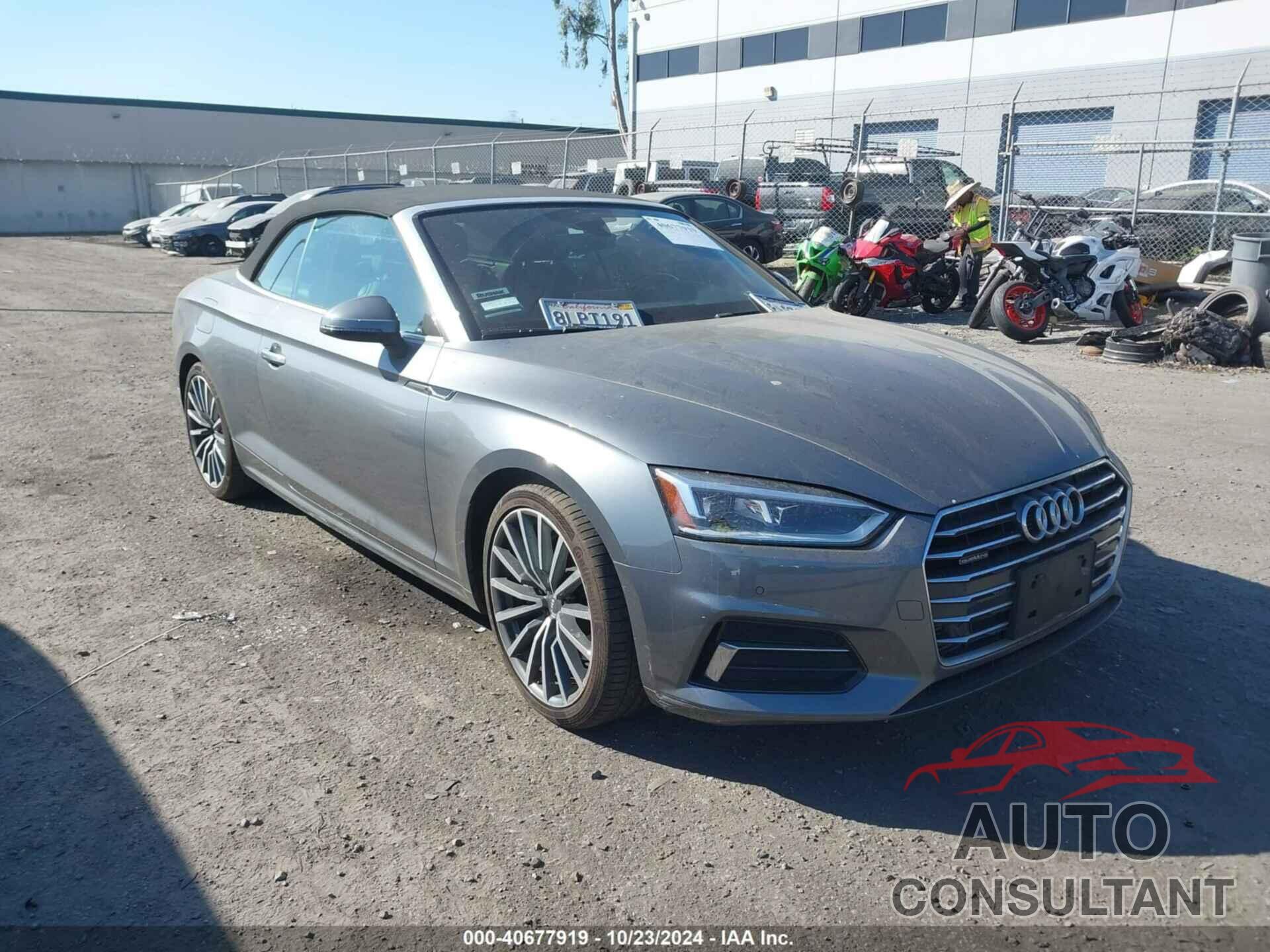 AUDI A5 2019 - WAUYNGF59KN002817