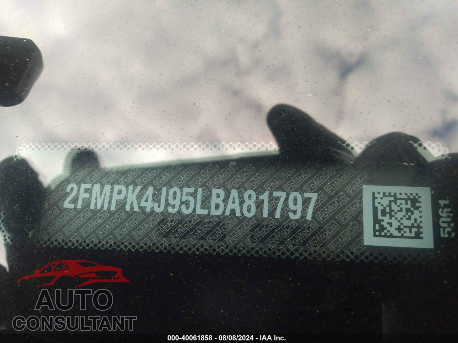 FORD EDGE 2020 - 2FMPK4J95LBA81797