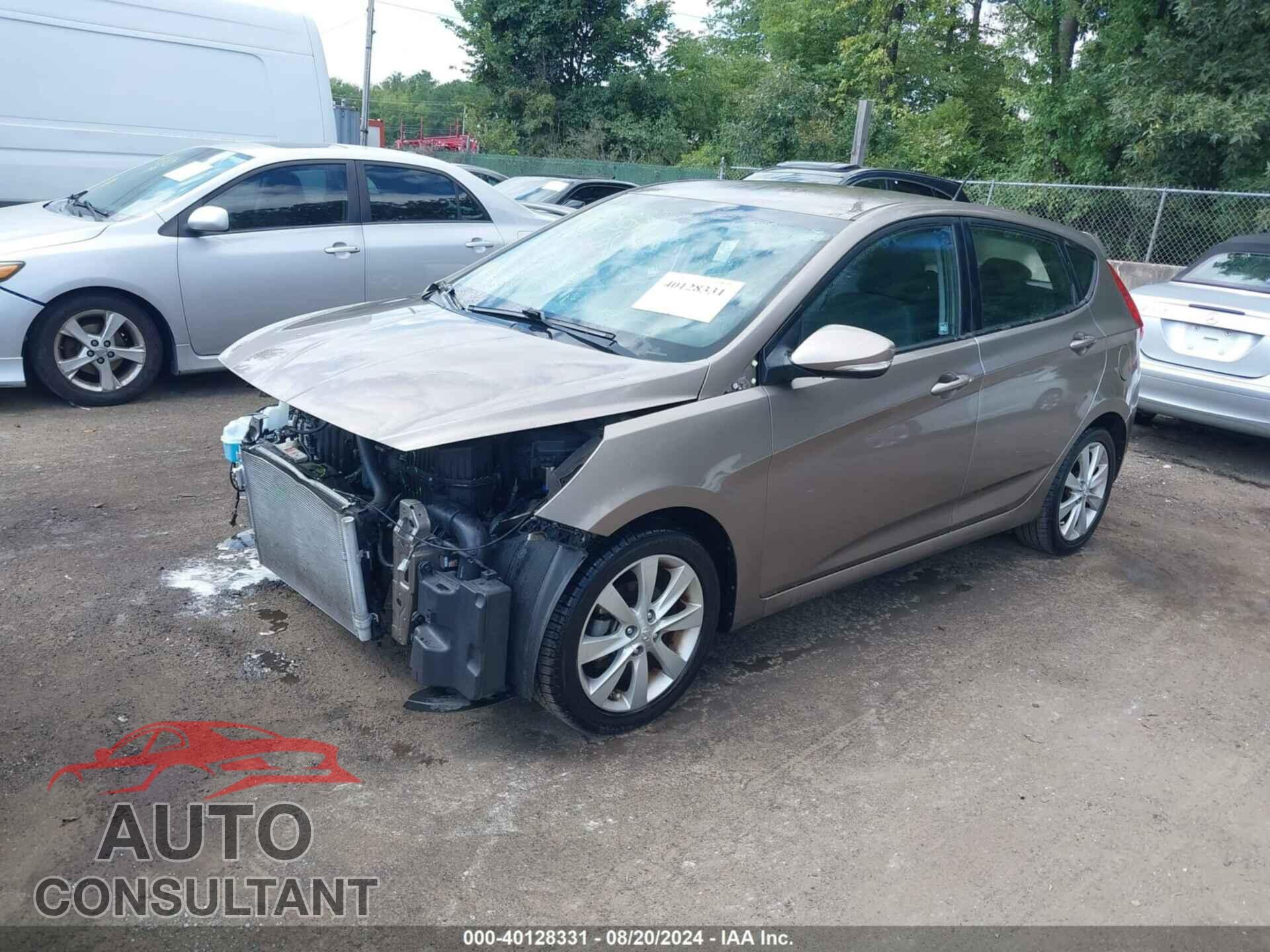 HYUNDAI ACCENT 2013 - KMHCU5AE1DU073428