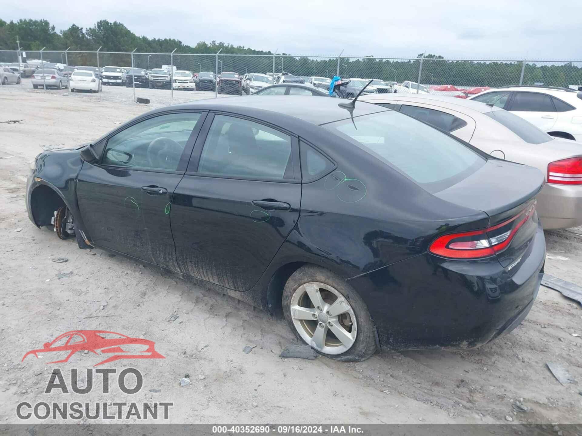 DODGE DART 2015 - 1C3CDFBB6FD351987