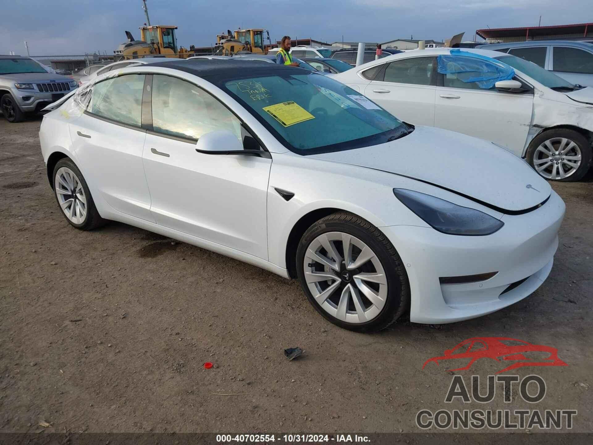 TESLA MODEL 3 2022 - 5YJ3E1EA2NF127962